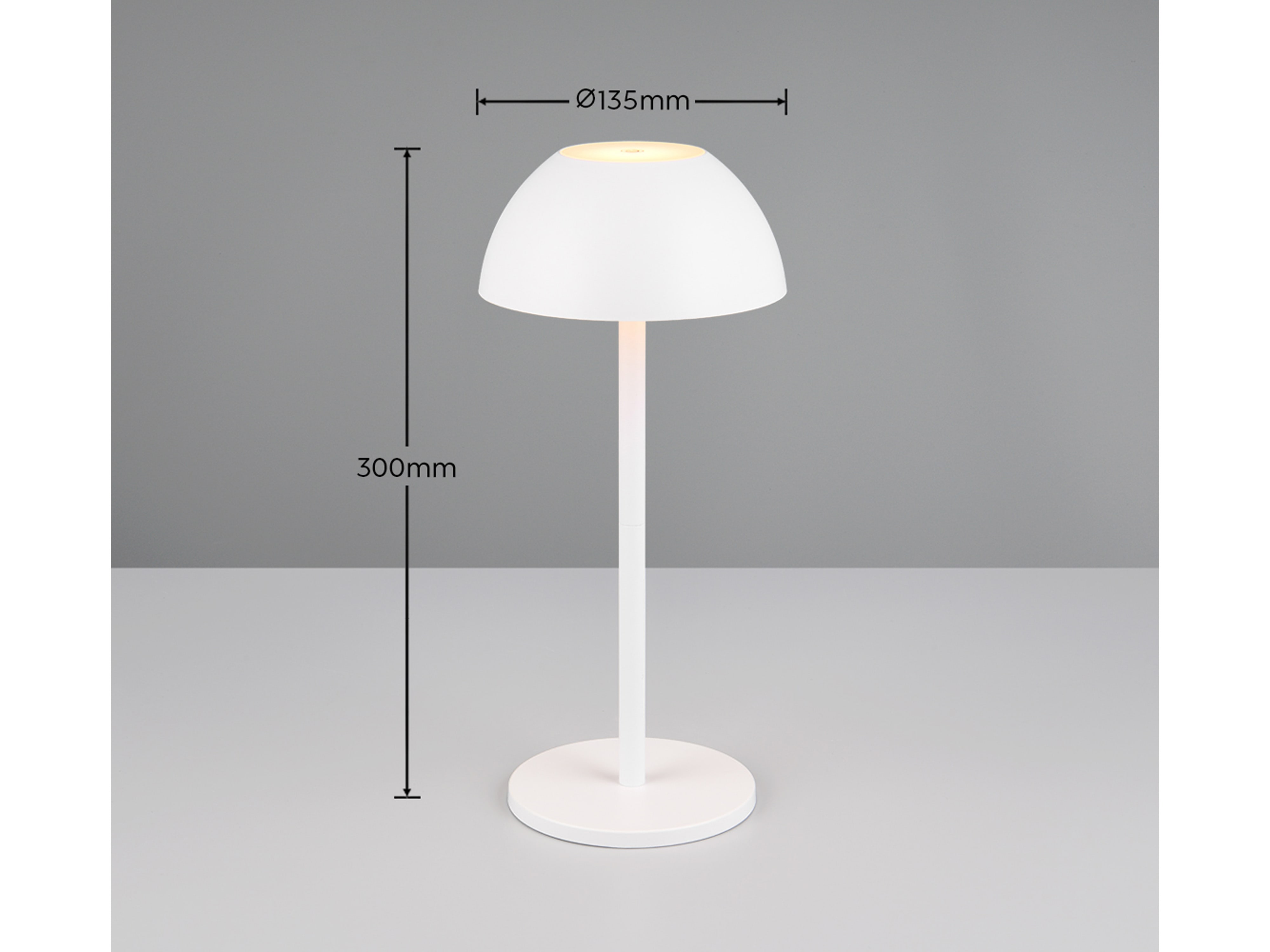 REALITY LED-Akku-Tischleuchte Ricardo R54106131 weiß, IP54, 1,7 W, 240 lm, 3000 K REALITY LED-Akku-Tischleuchte Ricardo R54106131 weiß, IP54, 1,7 W, 240 lm, 3000 K