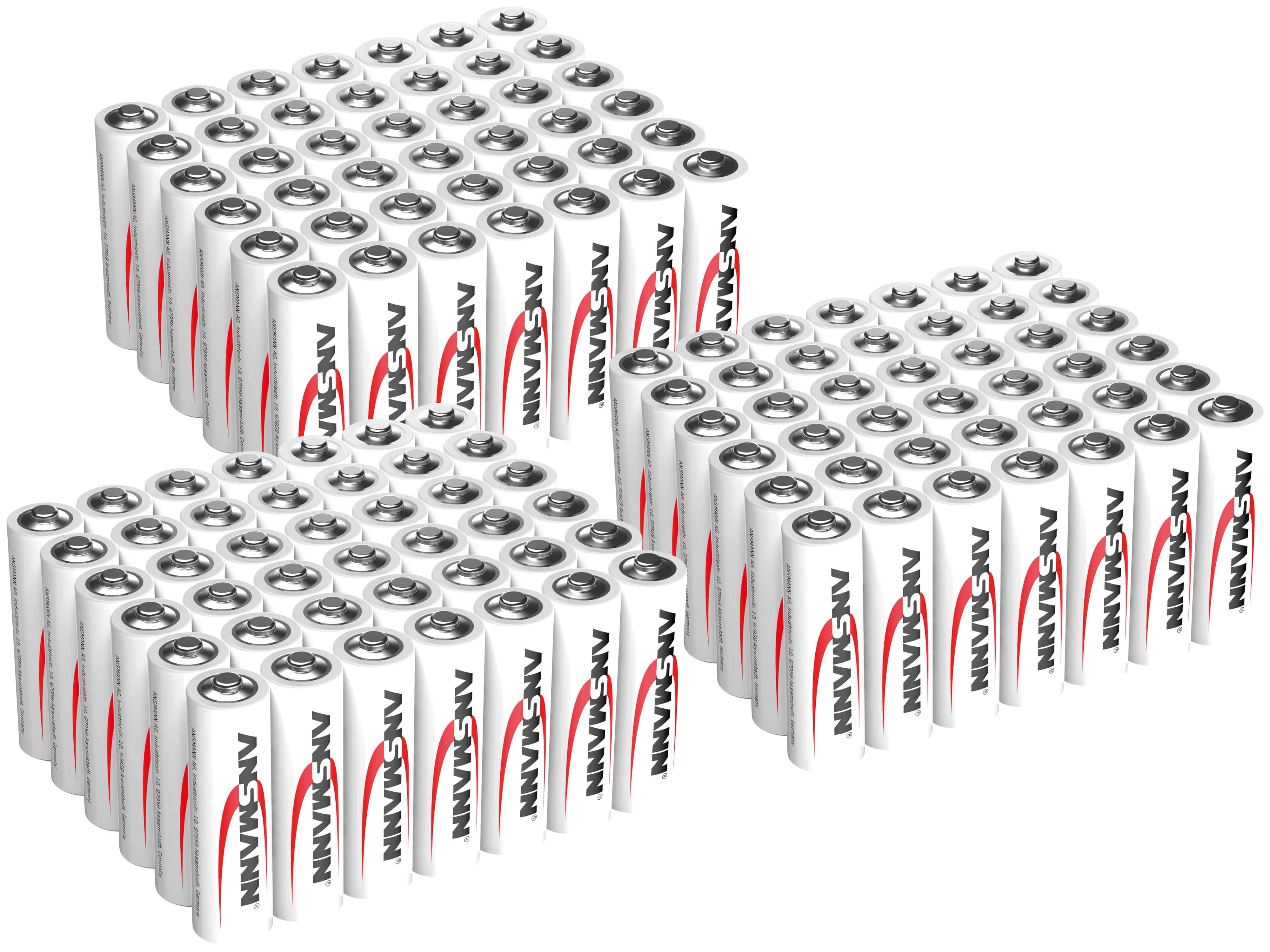 ANSMANN Mignon-Batterie-Set, Alkaline, 126 Stück