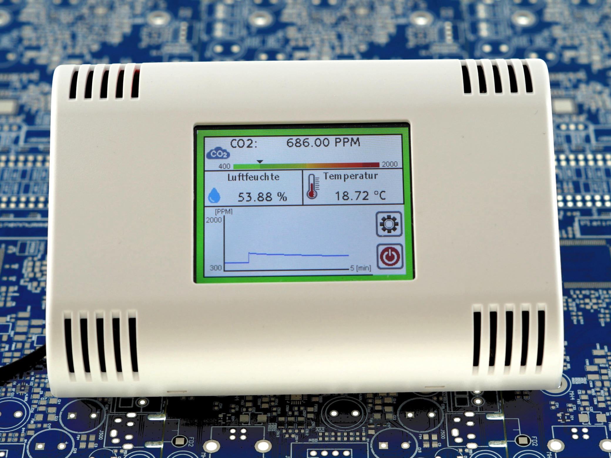 VISTRON Luftgütemonitor CO2 Monitor CM1 VISTRON Luftgütemonitor CO2 Monitor CM1