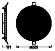 OSRAM LED-Einbauleuchte ultra slim, 22W, 2000lm, 3000K, IP20, warmweiß, Ø 225 mm, warmweiß