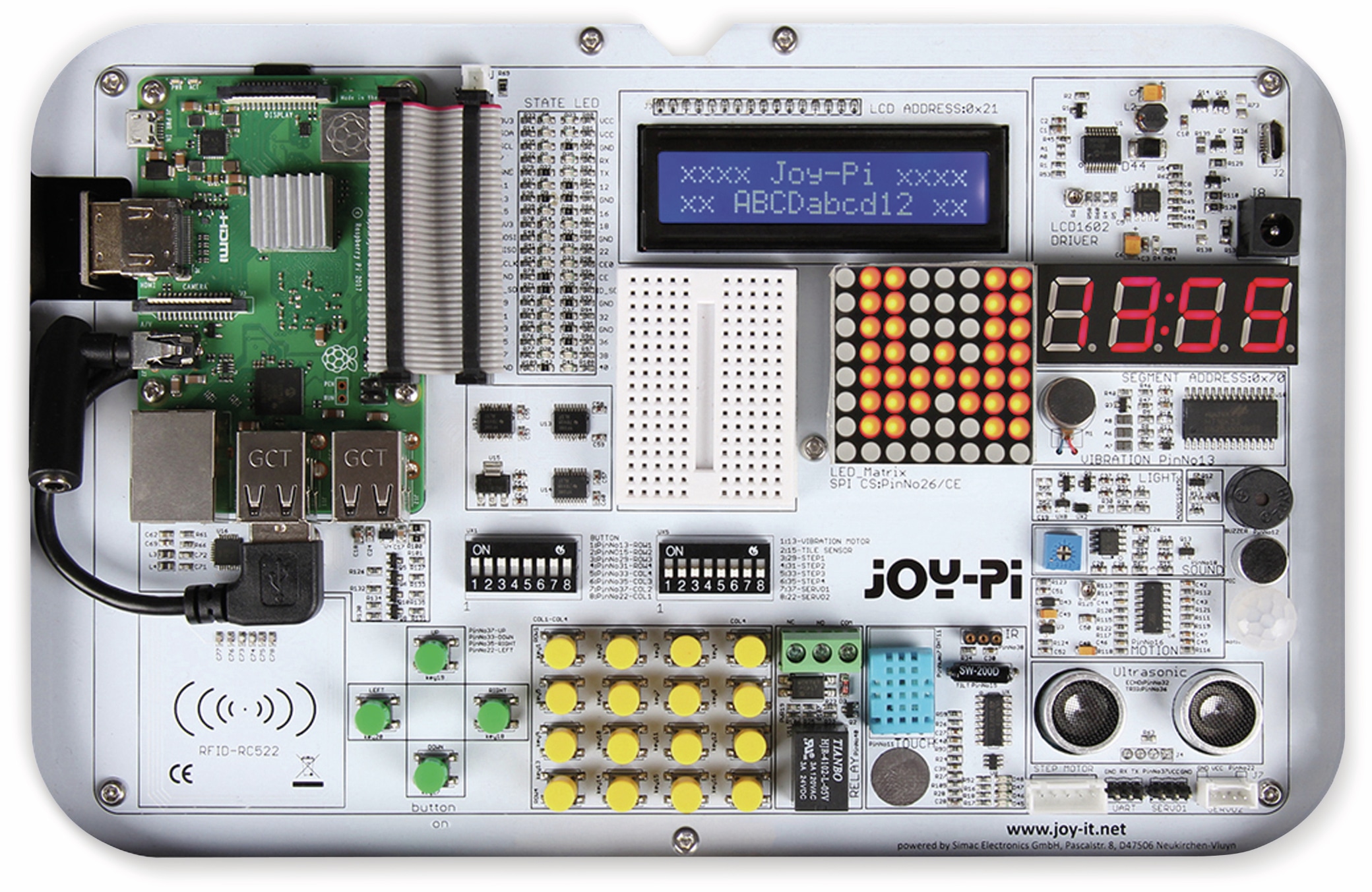 JOY-IT, JoyPi Lern und Experimentierkoffer für RPi Zero, 2B, 3B, 3B+, 4B JOY-IT, JoyPi Lern und Experimentierkoffer für RPi Zero, 2B, 3B, 3B+, 4B