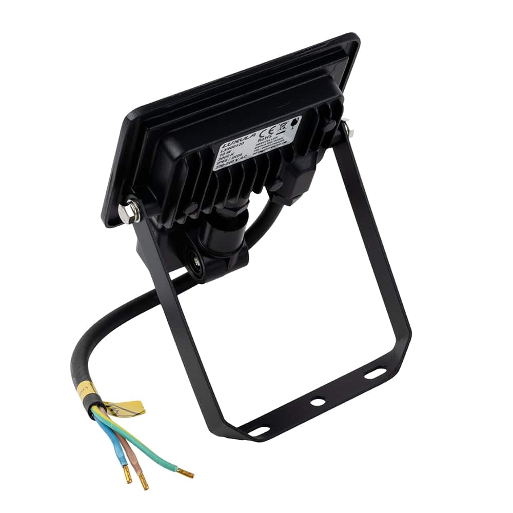 LUXULA LED-Fluter mit Bewegungsmelder, 10W, 1000lm, 4000K, Schwarz, IP65, 350° Erfassungsbereich LUXULA LED-Fluter mit Bewegungsmelder, 10W, 1000lm, 4000K, Schwarz, IP65, 350° Erfassungsbereich