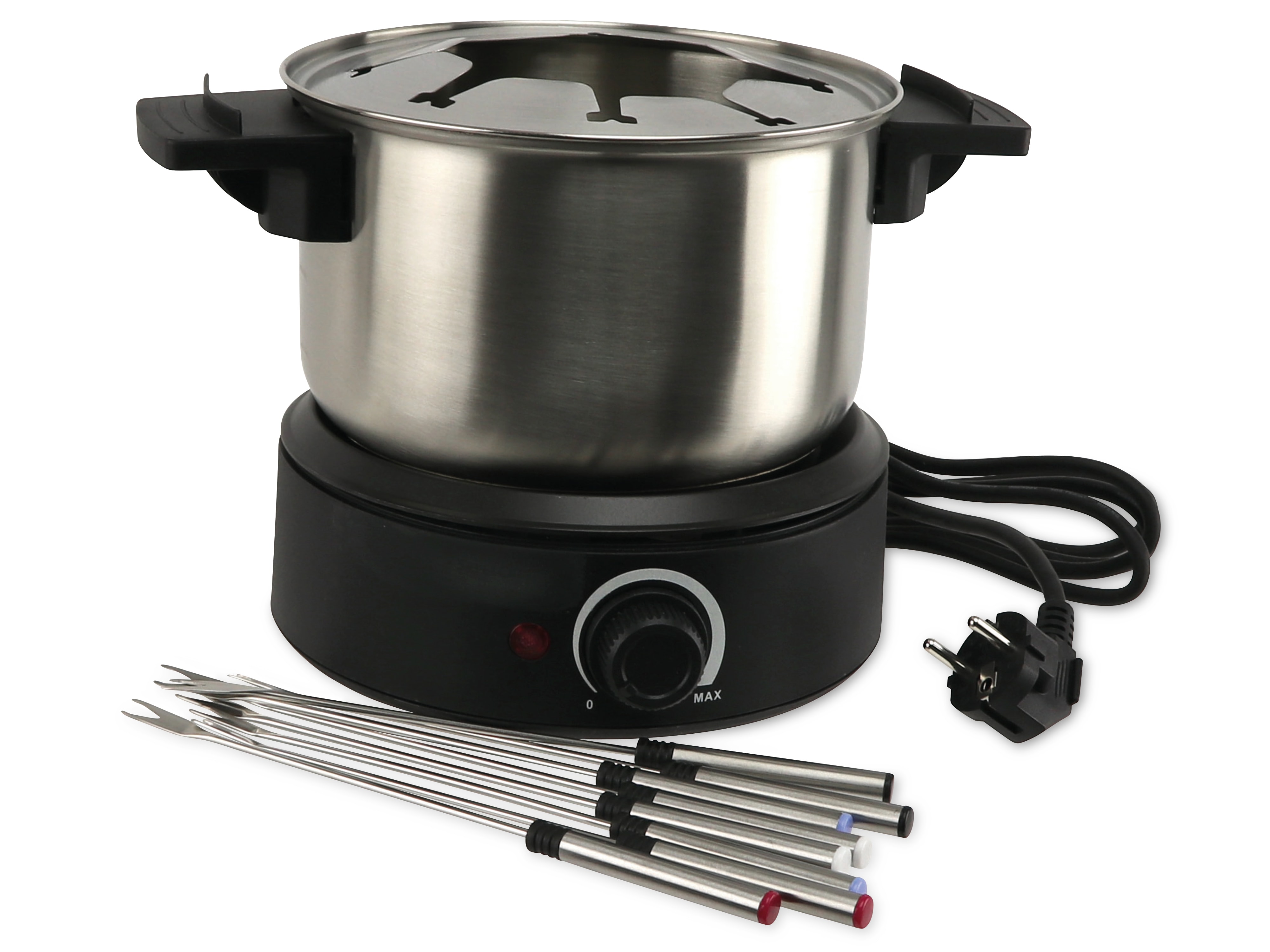 Fondue-Set, 1500 W, B-Ware, schwarz
