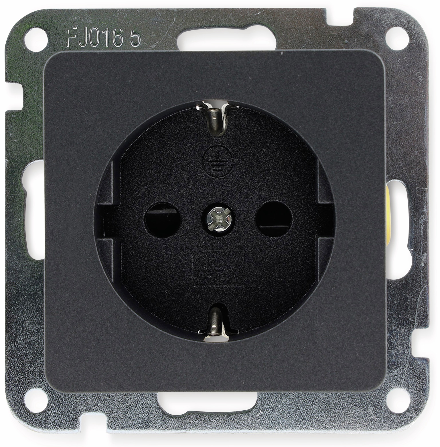 MILOS Schutzkontakt-Steckdose 23036, 16A/250V~, anthrazit MILOS Schutzkontakt-Steckdose 23036, 16A/250V~, anthrazit