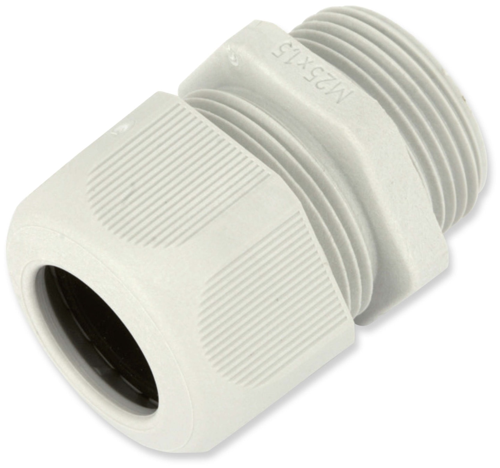 JACOB Kabelverschraubung, M25, Polyamid, lichtgrau Kabelverschraubung, M25, Polyamid, lichtgrau