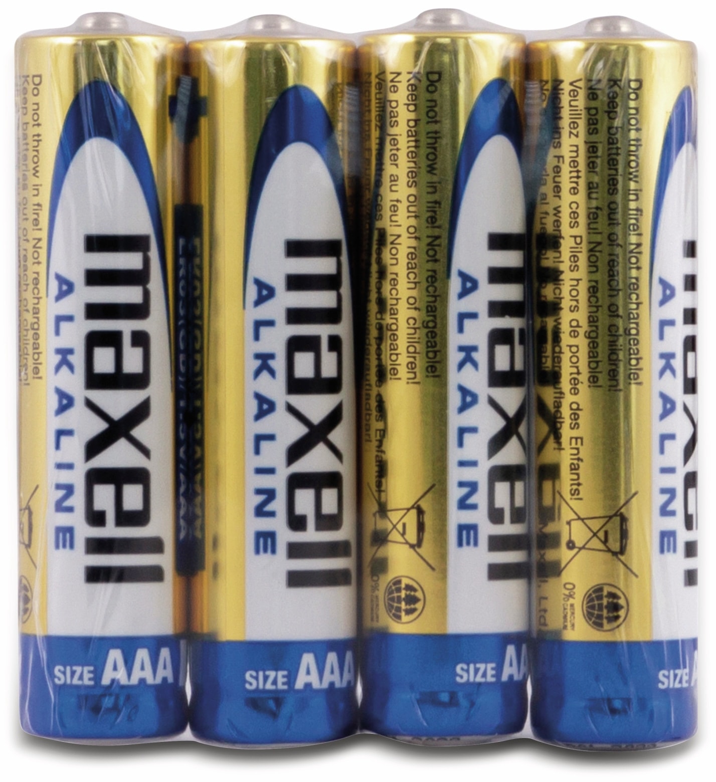 MAXELL Micro-Batterie Alkaline. AAA, LR03, 4 Stück