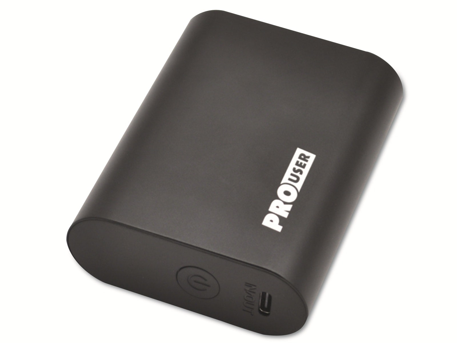 PROUSER USB Powerbank PRO USER 20158, 10.000 mAh, schwarz PROUSER USB Powerbank PRO USER 20158, 10.000 mAh, schwarz