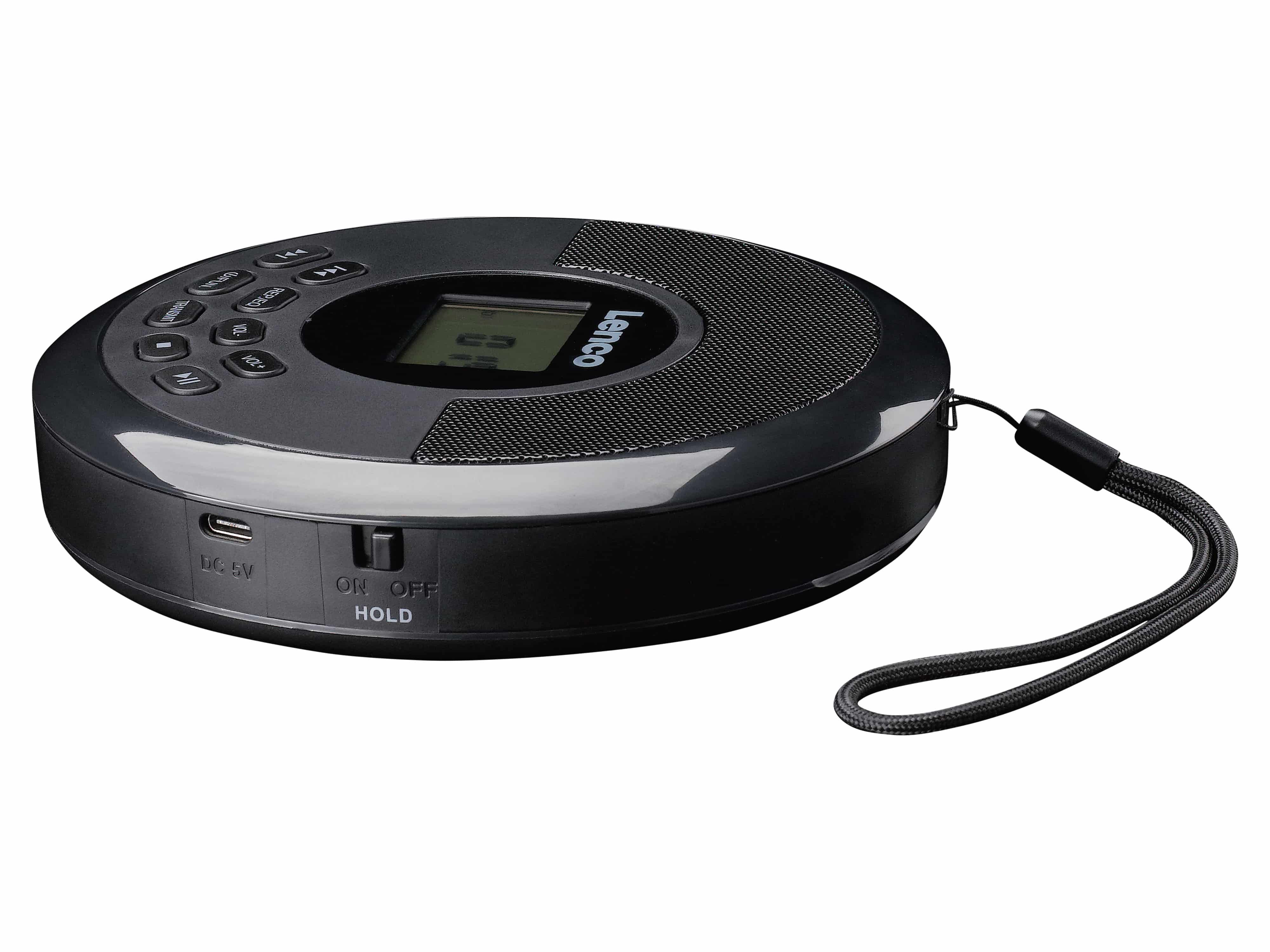 LENCO UKW Radio, tragbar, CD-Player, USB-Wiedergabe, schwarz