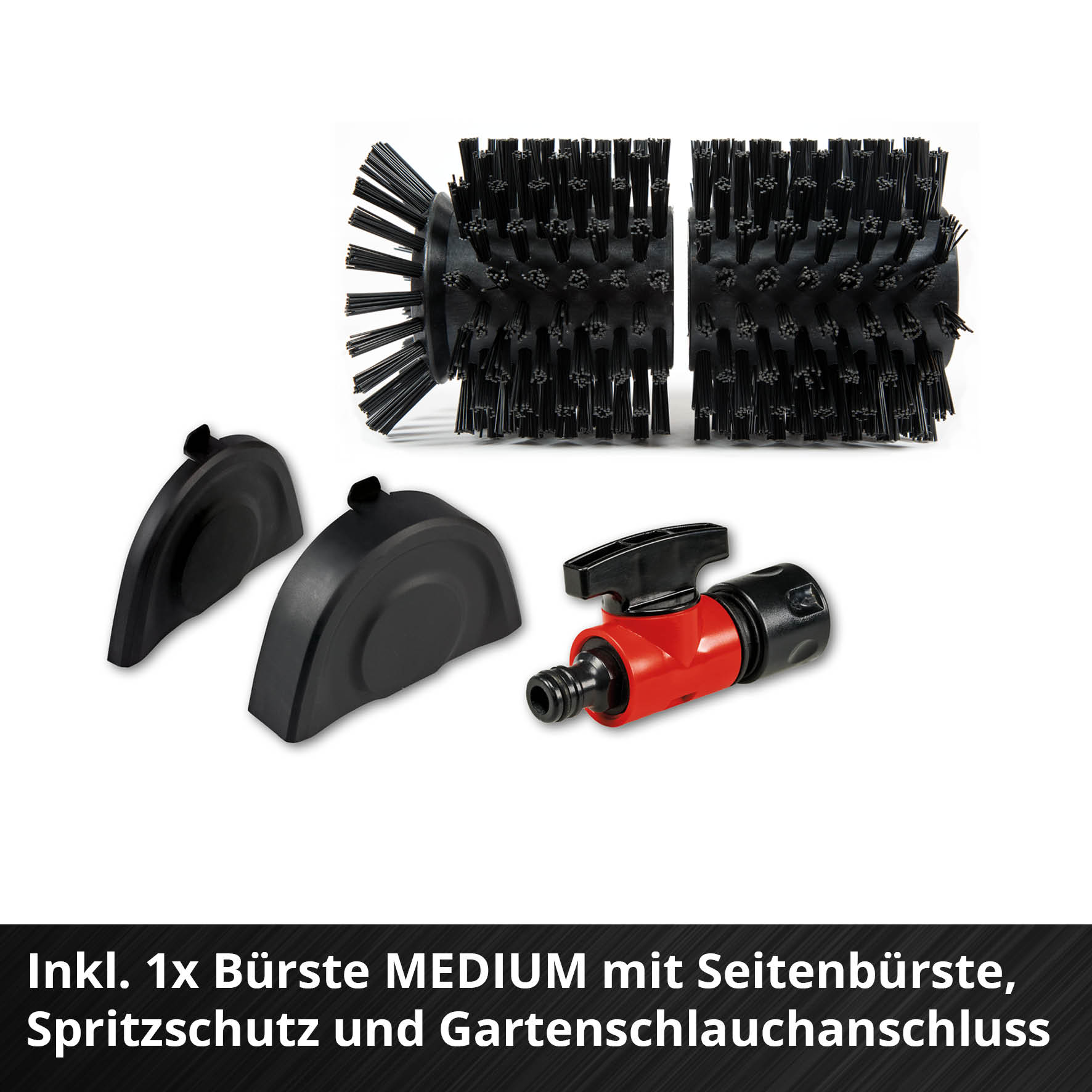 EINHELL Akku-Oberflächenbürste Picobella 18/215 Solo + Ersatzbürste ULTRA (Stein)