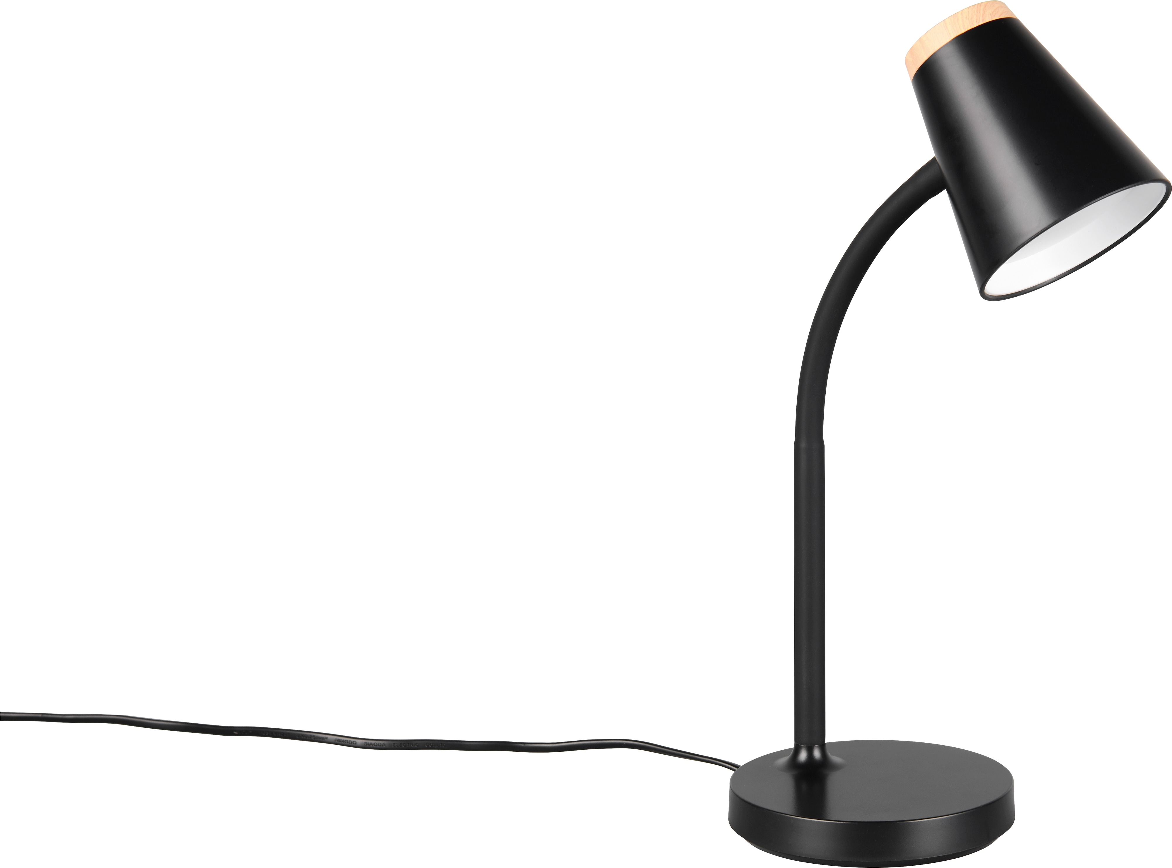 REALITY LED-Tischleuchte PONGO, R55831102, 4,5W, 500lm, 3000K, schwarz