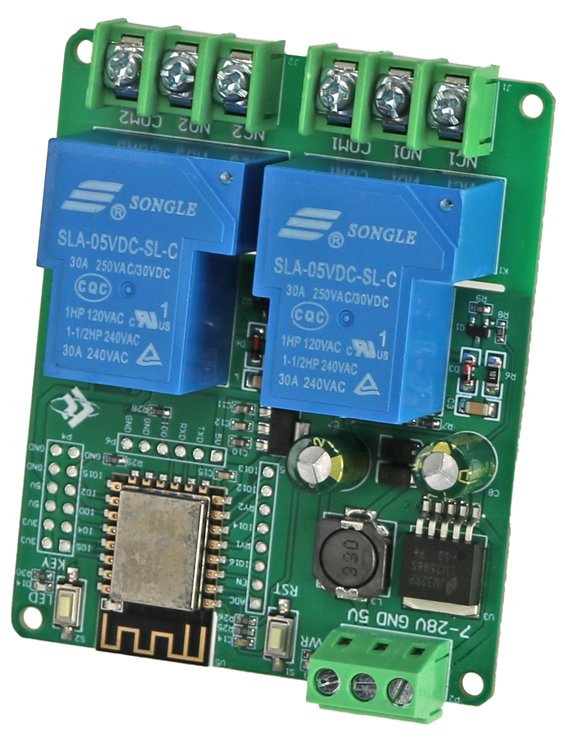 DAYPOWER Relaismodul ESP12-2R-30A-D5, 2-Kanal