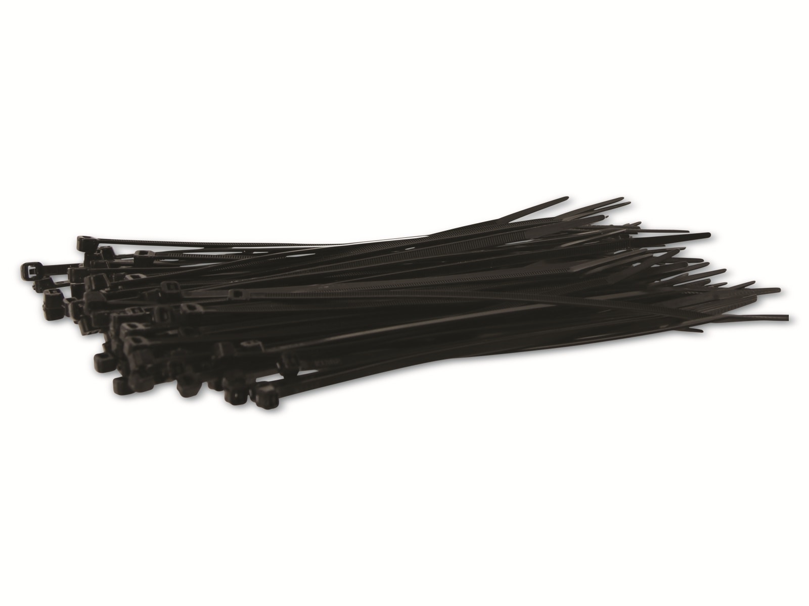KSS Kabelbinder-Sortiment Polyamid 6.6, schwarz, 180x3,6, UV-beständig, 100 Stück