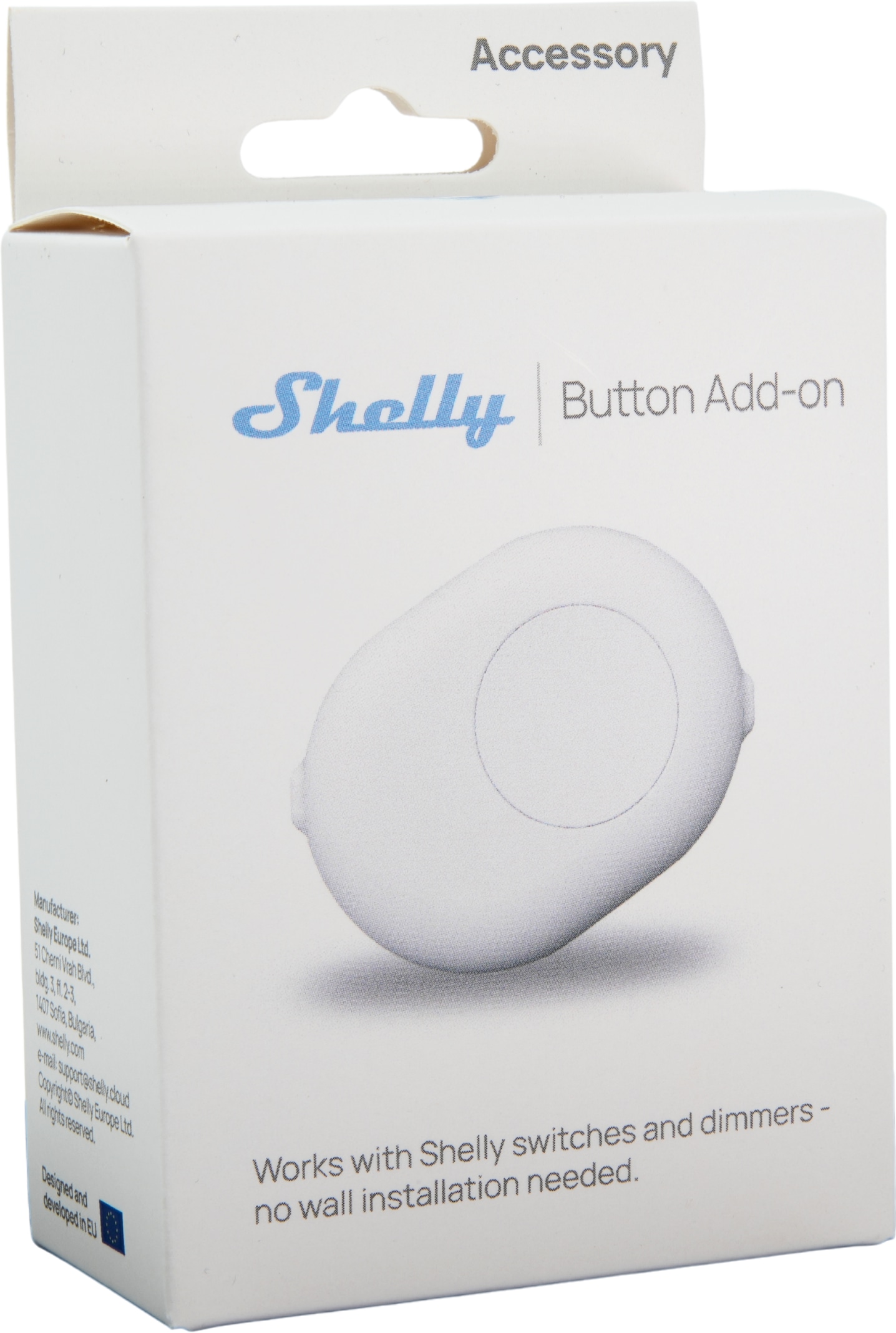 SHELLY Button Add-On, weiß