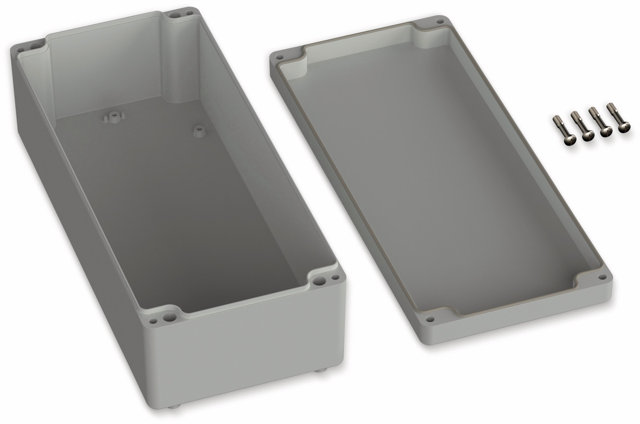 POLLIN, ABS Gehäuse, 340 x 150 x 100 mm, IP65, Lichtgrau