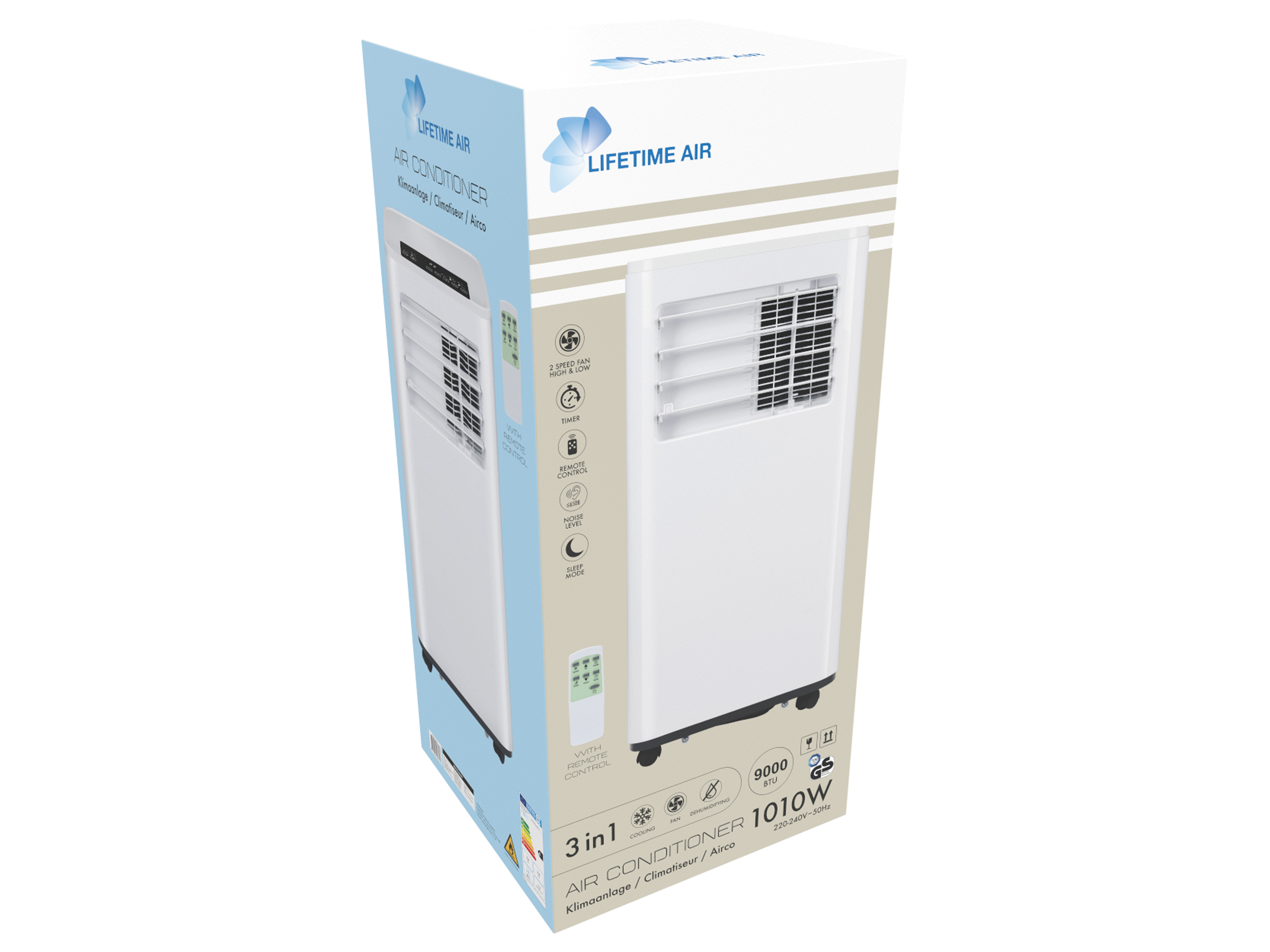 LIFETIME AIR Klimaanlage 9000BTU, 3in1, inkl. Fernbedienung & Timer LIFETIME AIR Klimaanlage 9000BTU, 3in1, inkl. Fernbedienung & Timer
