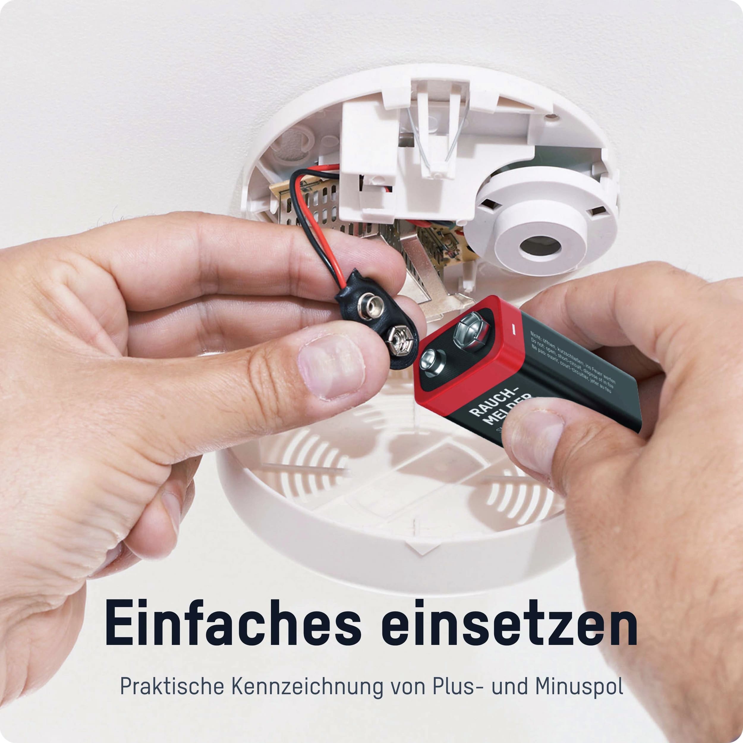 ANSMANN 9V-Blockbatterie, Alkali, 550mAh, 2 Stück, für Rauchmelder ANSMANN 9V-Blockbatterie, Alkali, 550mAh, 2 Stück, für Rauchmelder
