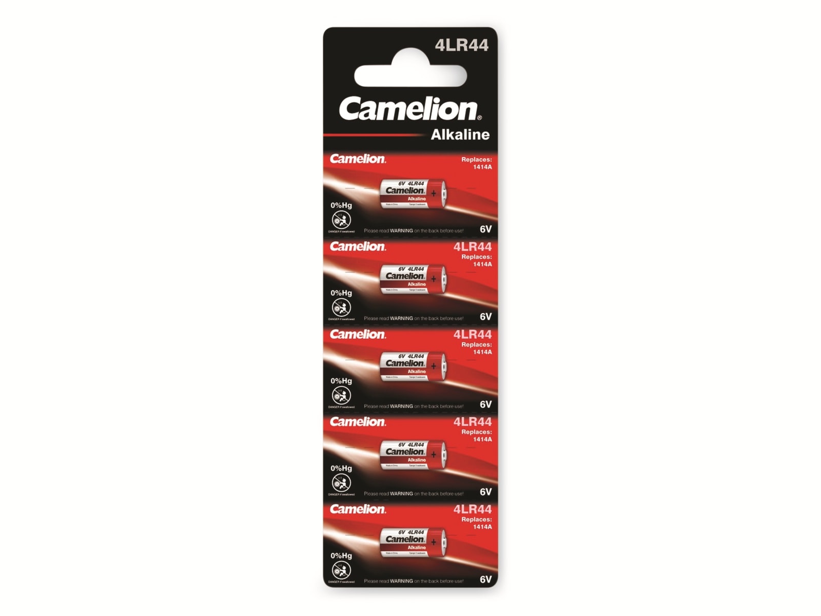 CAMELION Alkaline-Batterie 4LR44 5 Stück CAMELION Alkaline-Batterie 4LR44 5 Stück