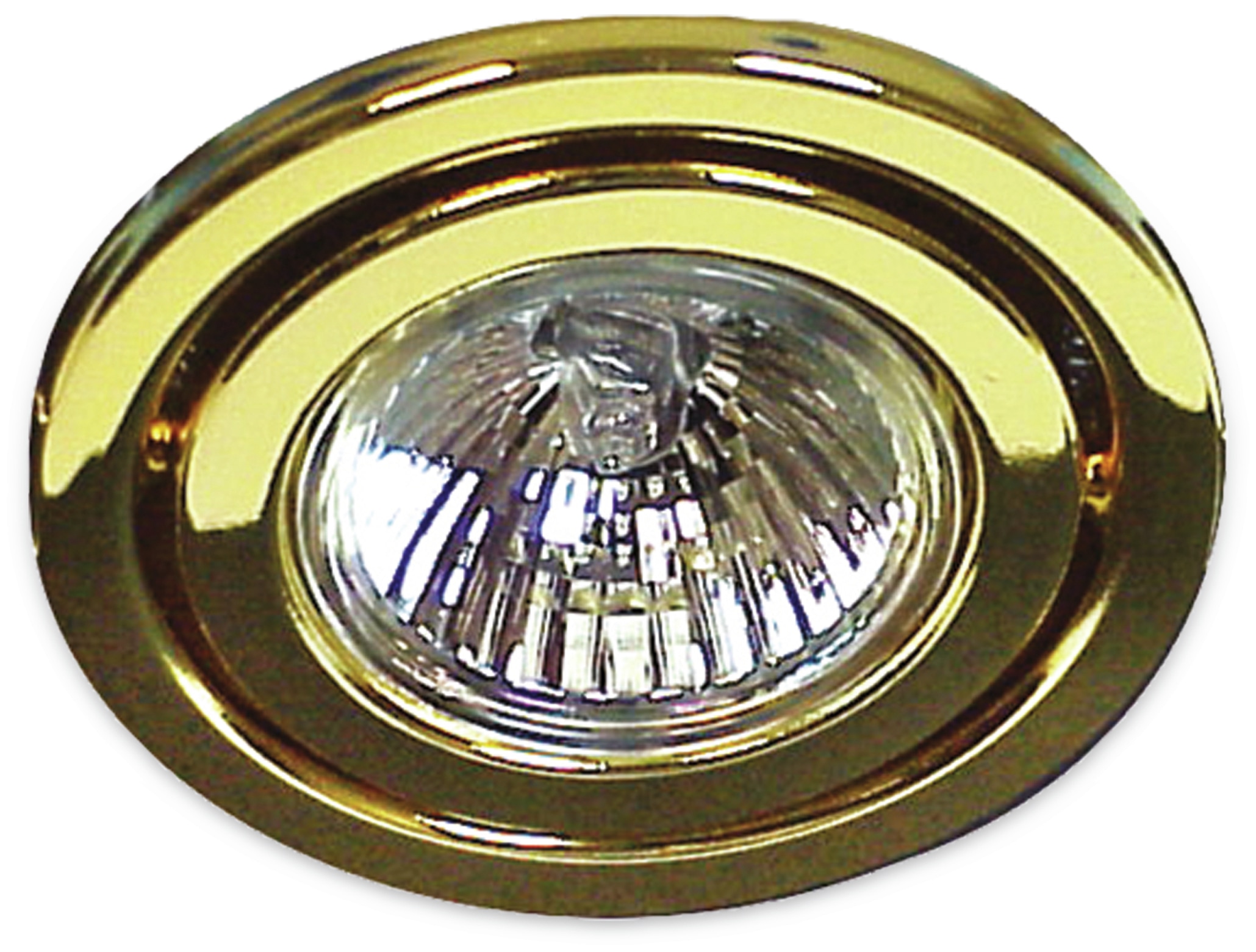 Decken-Einbauleuchte MR 16, schwenkbar, gold Decken-Einbauleuchte MR 16, schwenkbar, gold