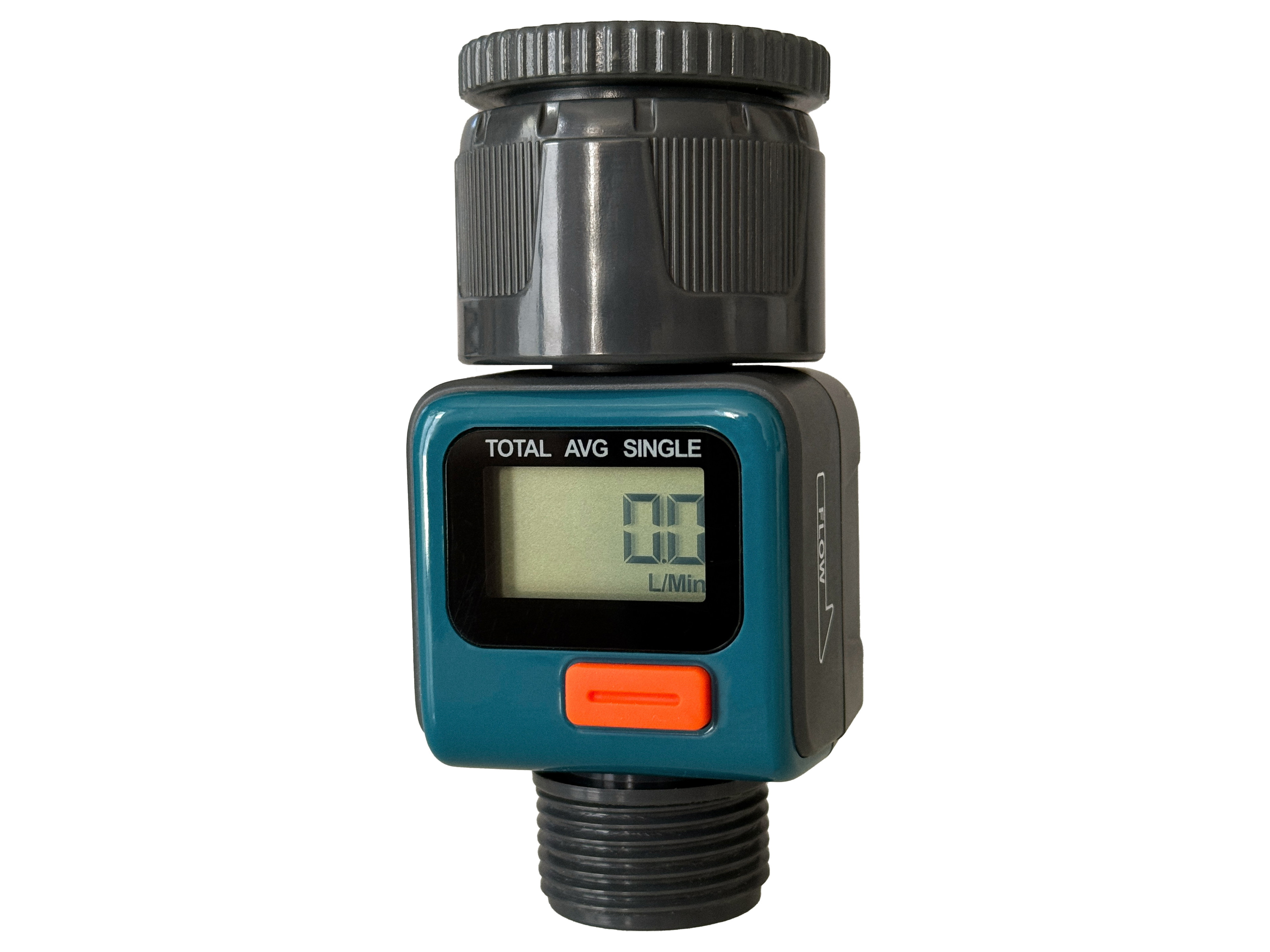 DAYGREEN Digitaler Wasserzähler DH-WT004, mit Adapter 1" u. 3/4"