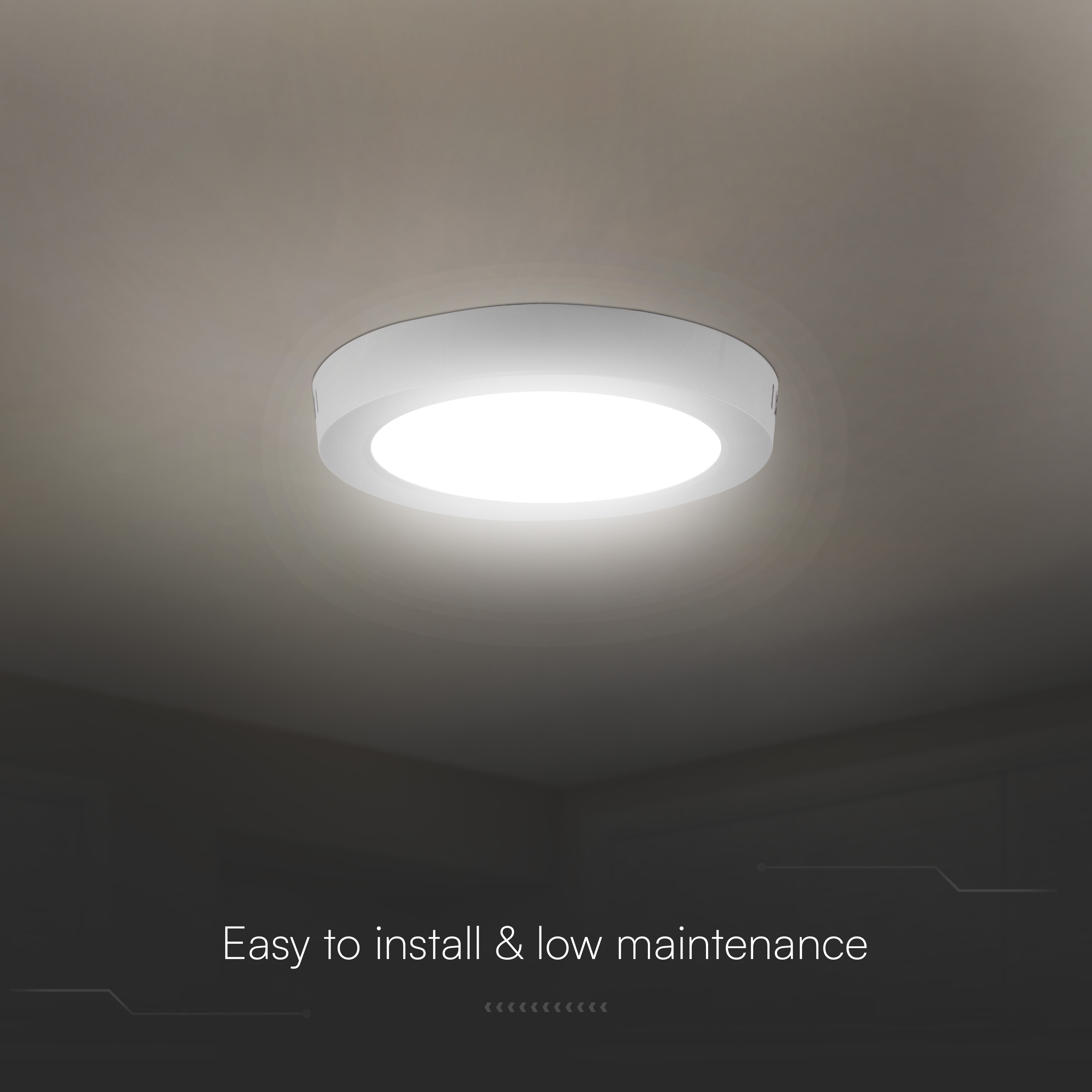 V-TAC LED-Deckenleuchte VT-78736, EEK: E, 12W, 1320lm, 3000K/4000K/6500K