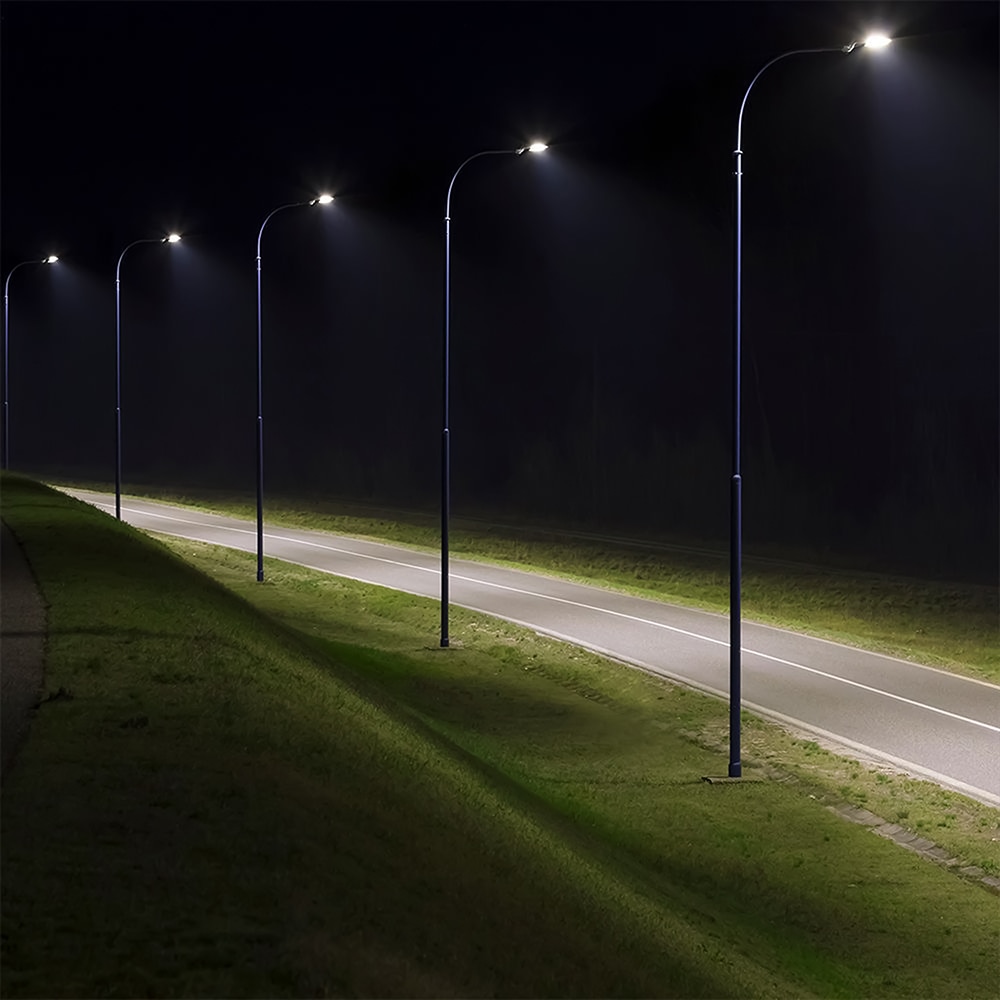 V-TAC LED-Straßenleuchte, VT-105ST, EEK: E, 100 W, 9400 lm, 6500 K, Schwarz