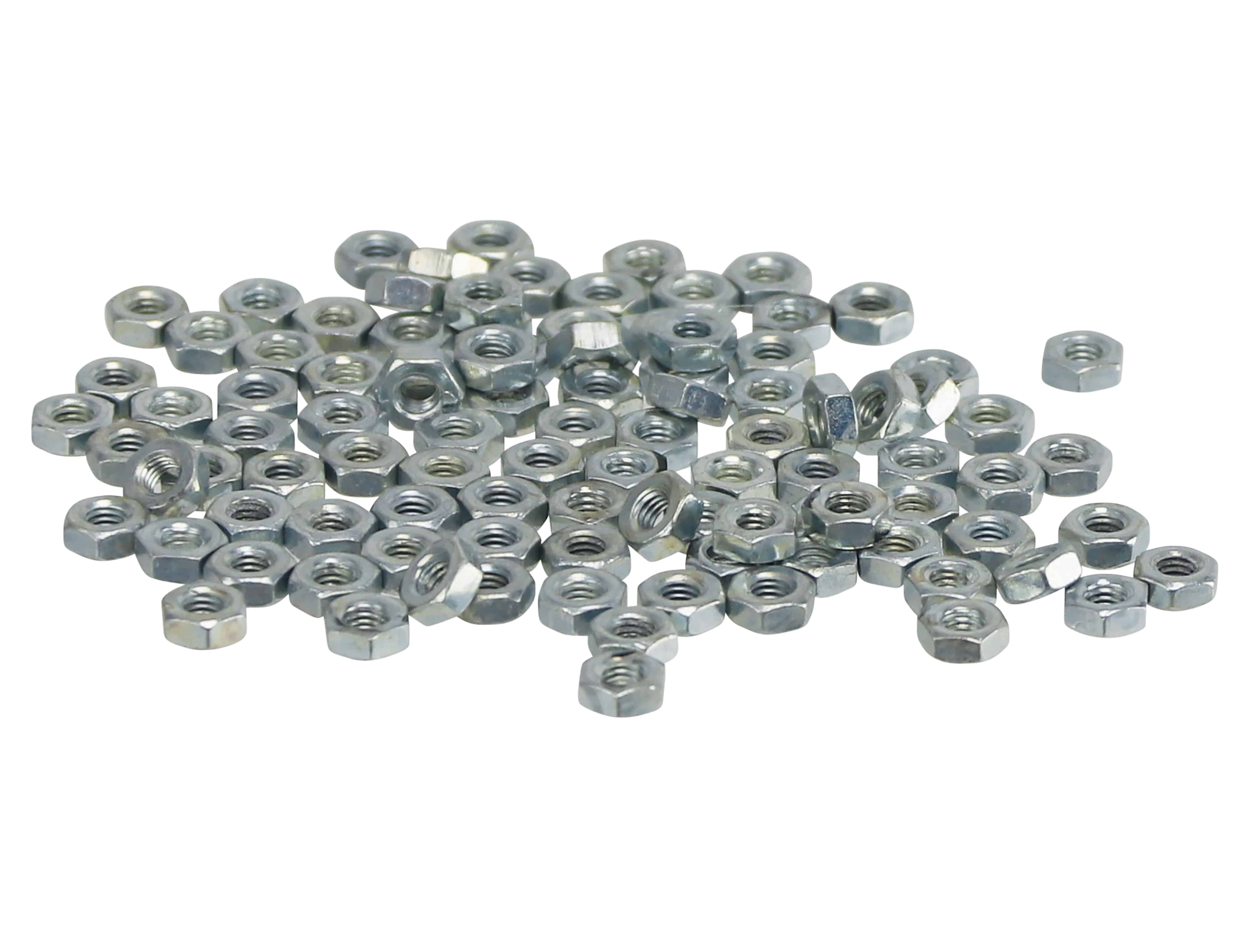 WÜRTH Muttern M3, verzinkt, 100 Stück