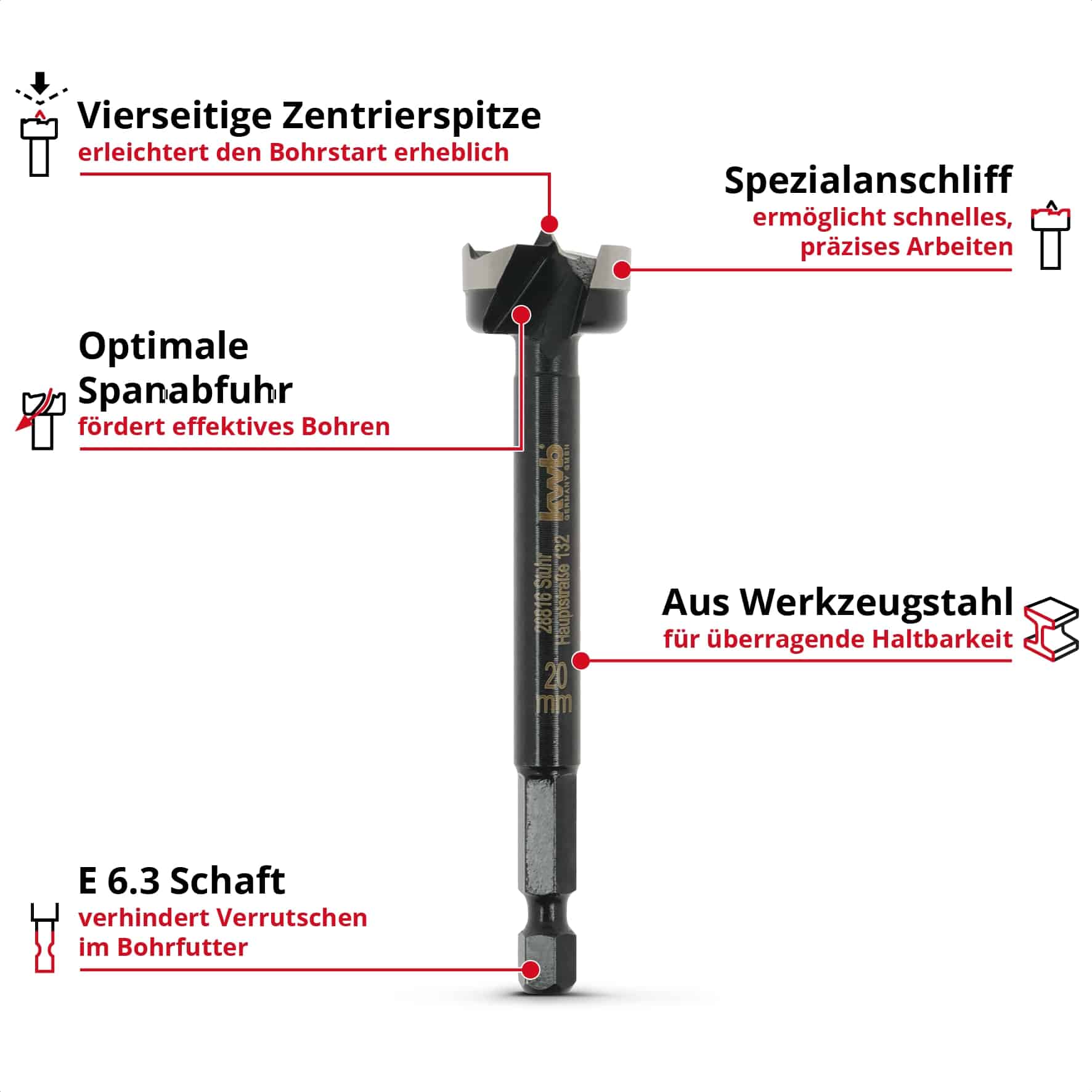 KWB Forstnerbohrer, 706420, 20 mm KWB Forstnerbohrer, 706420, 20 mm