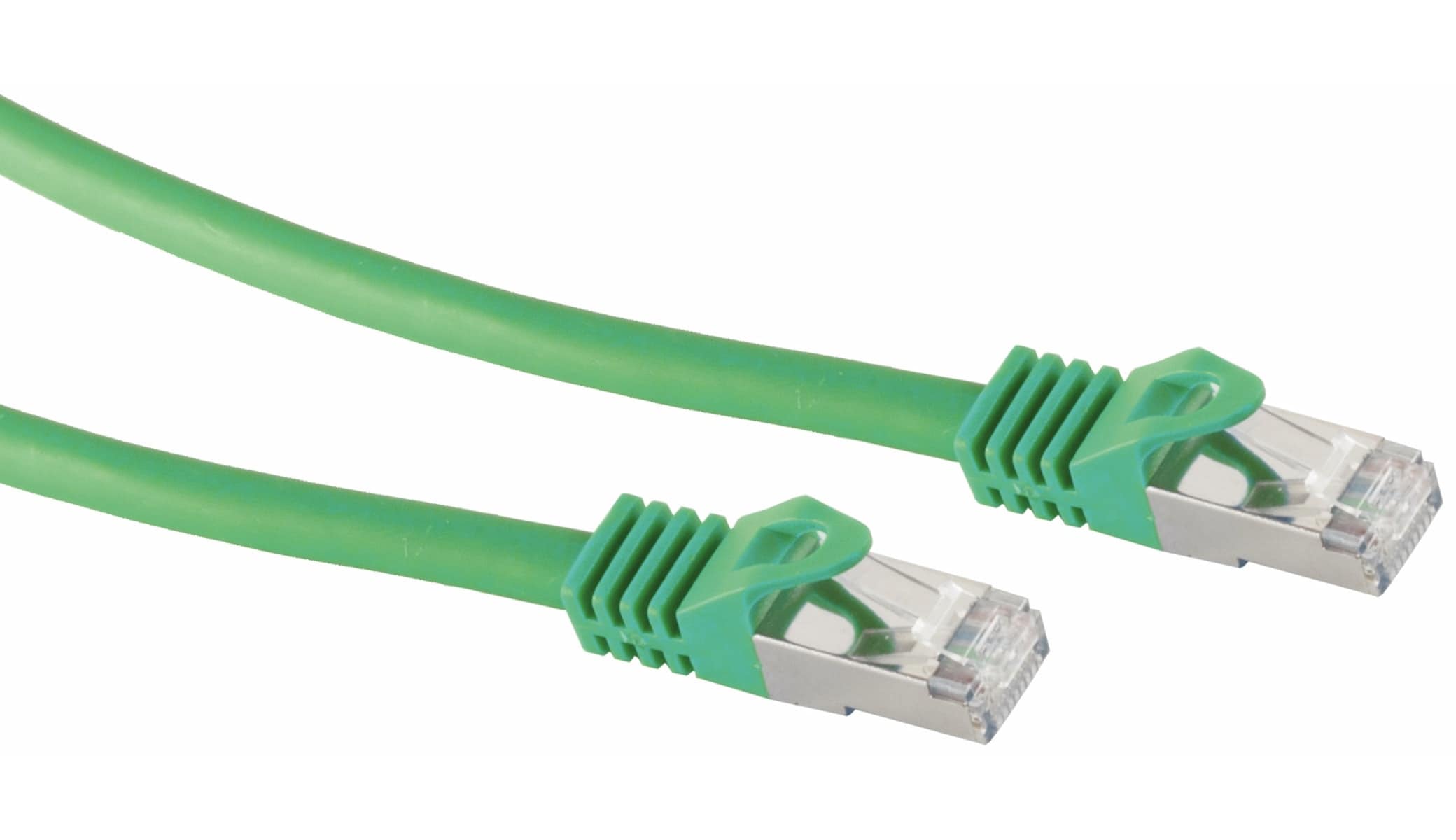 S-IMPULS RJ45 Patchkabel S/FTP (PIMF), m. CAT.7 Rohkabel, 30 m, grün