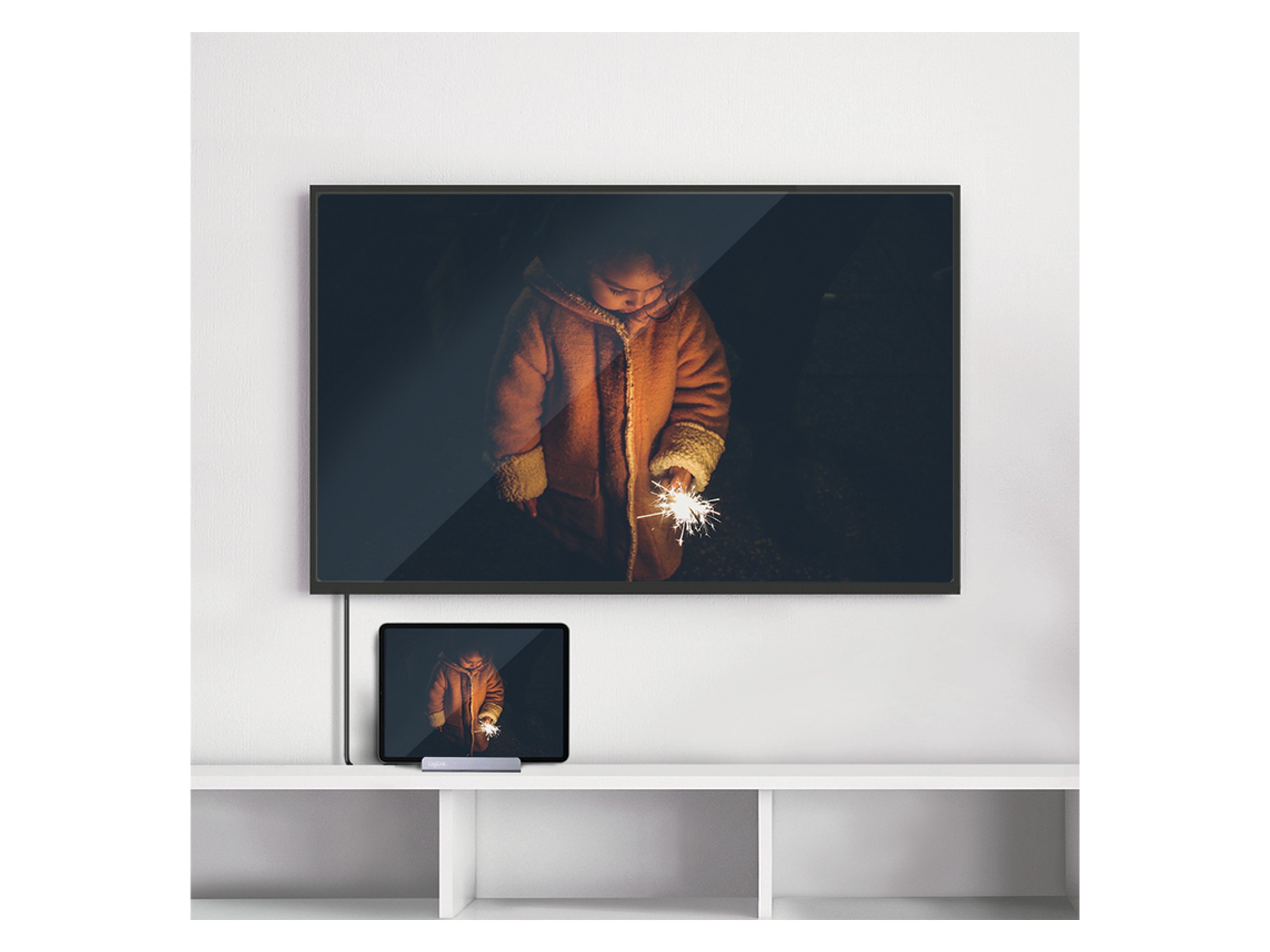 LOGILINK USB 3.2 Dockingstation UA0408, Gen1, 6-Port, USB-C PD, Aluminium-Silber