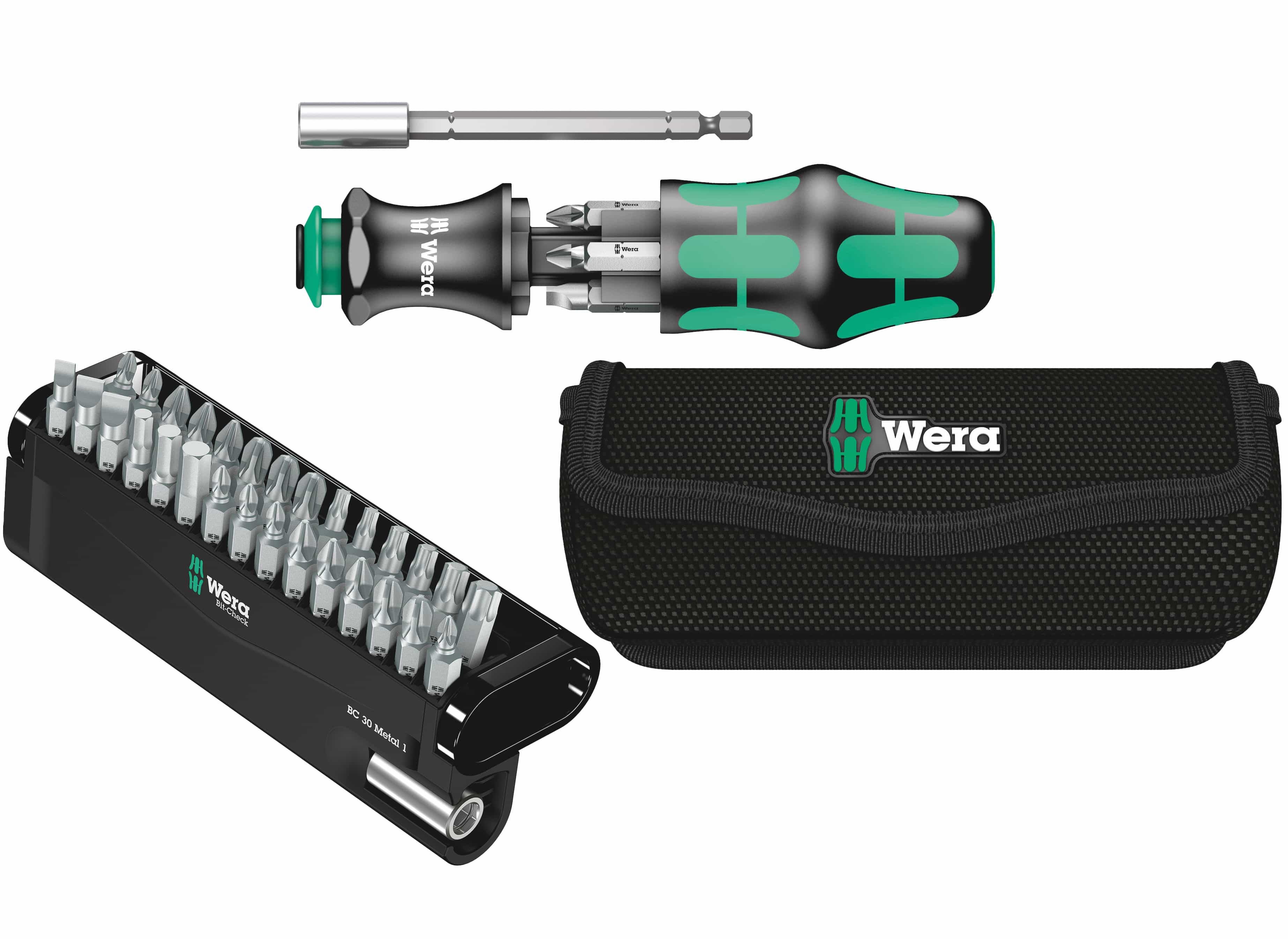 WERA Werkzeug-Set, Kraftform Kompakt 28 + Bit-Check 30 Metal 1, 36-teilig WERA Werkzeug-Set, Kraftform Kompakt 28 + Bit-Check 30 Metal 1, 36-teilig