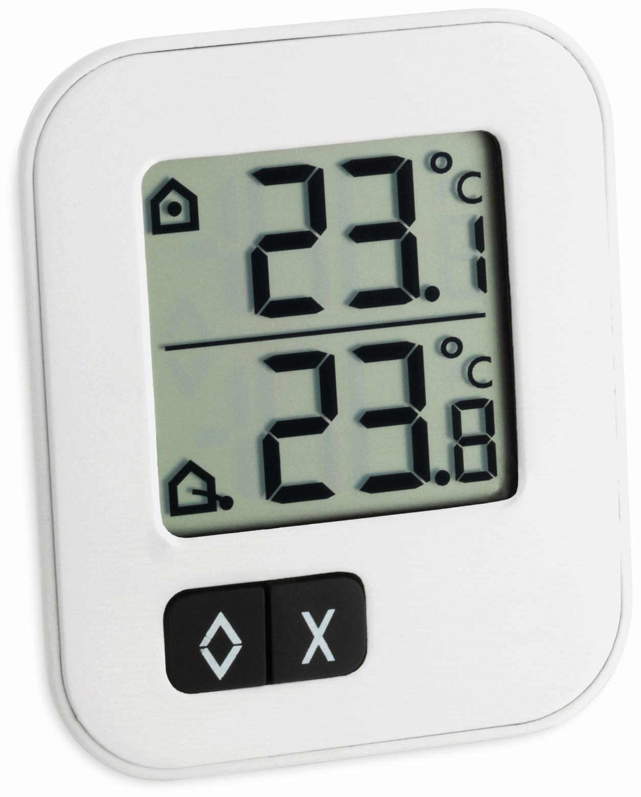 TFA Innen-/Außenthermometer Moxx, 30.1043.02, weiß