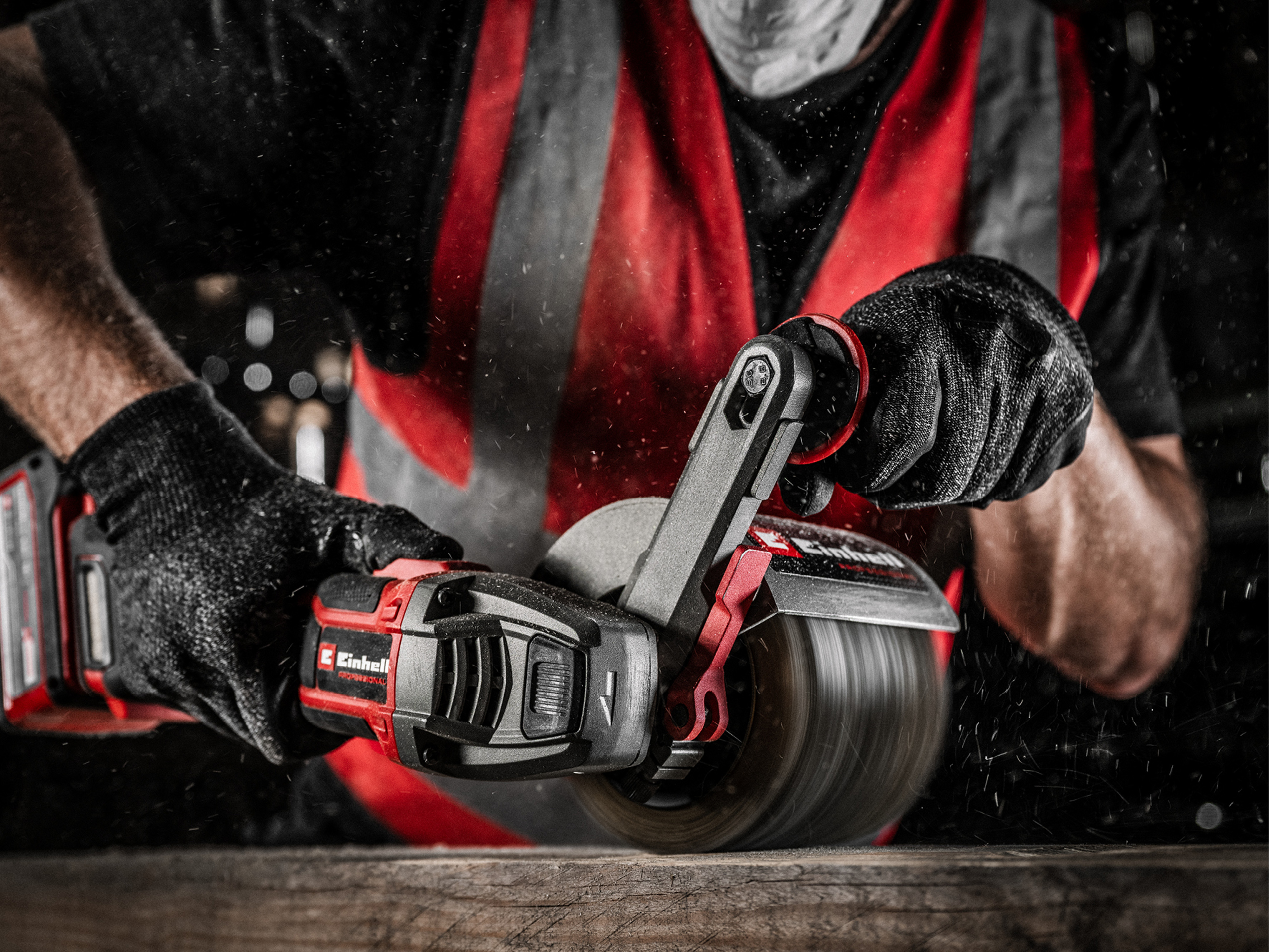 EINHELL PROFESSIONAL Akku-Bürstenschleifer TP-BR 18/32 Li BL, 4468000, Solo