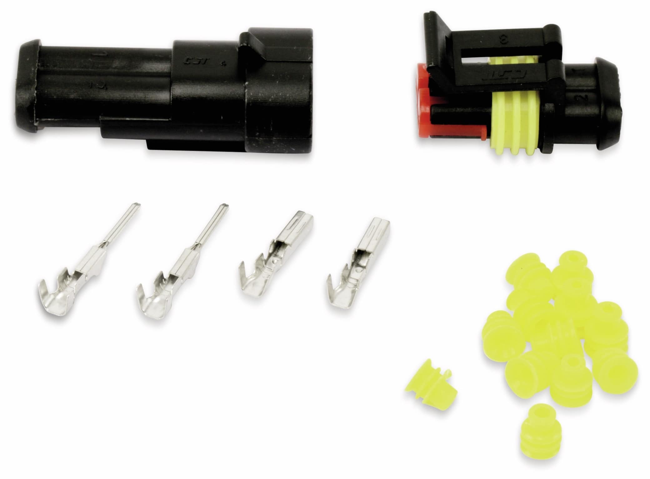 Wasserdichtes Steckverbinder-Set, IP65, 2-polig Wasserdichtes Steckverbinder-Set, IP65, 2-polig
