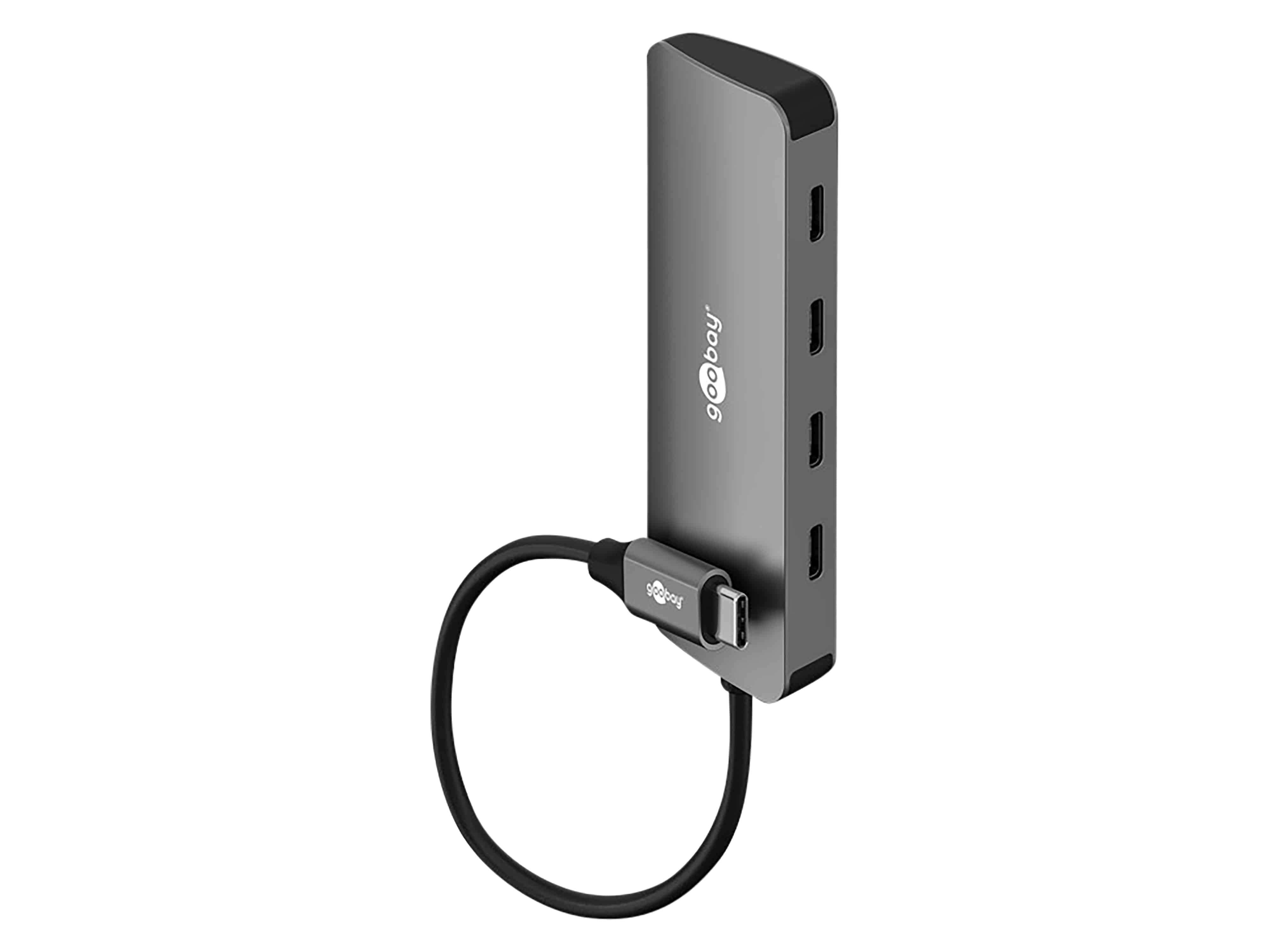 GOOBAY USB-C Hub 76565 Slim 4 Port USB-C auf USB-C 10 Gbit/s