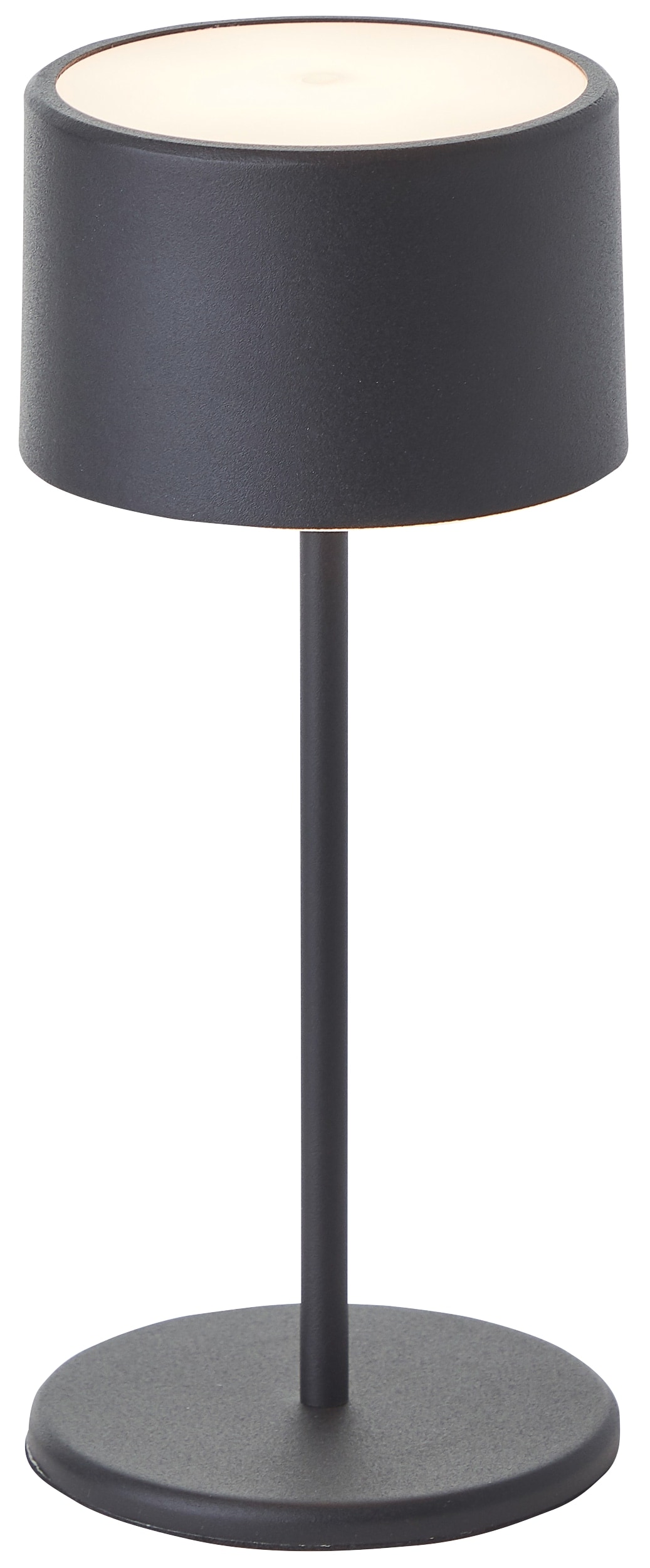 BRILLIANT LED-Akku-Tischleuchte Helio, 2 W, 210 lm, 3000 K, Metall, schwarz