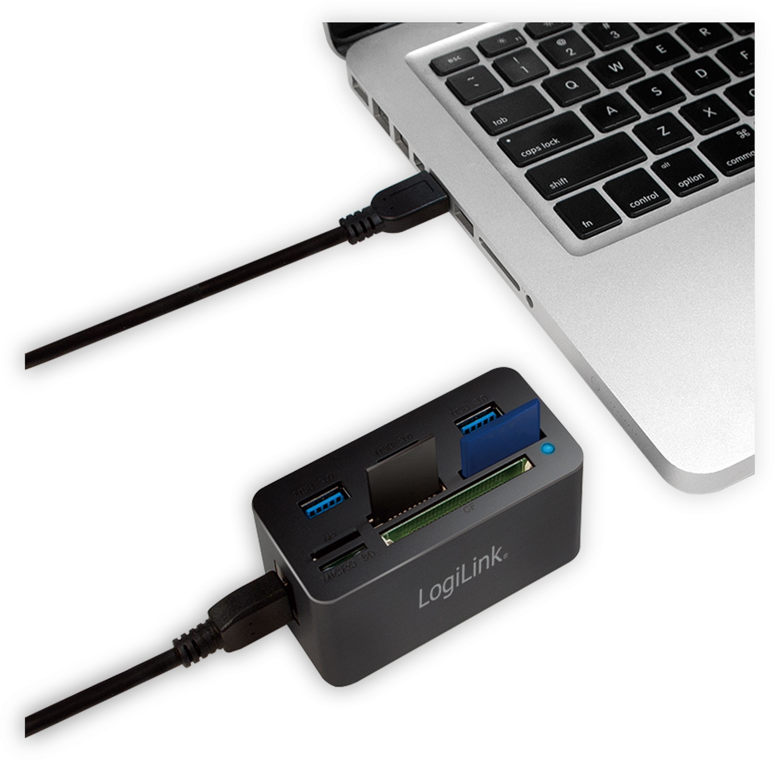 LOGILINK USB 3.0 Cardreader CR0042, 3x USB-A