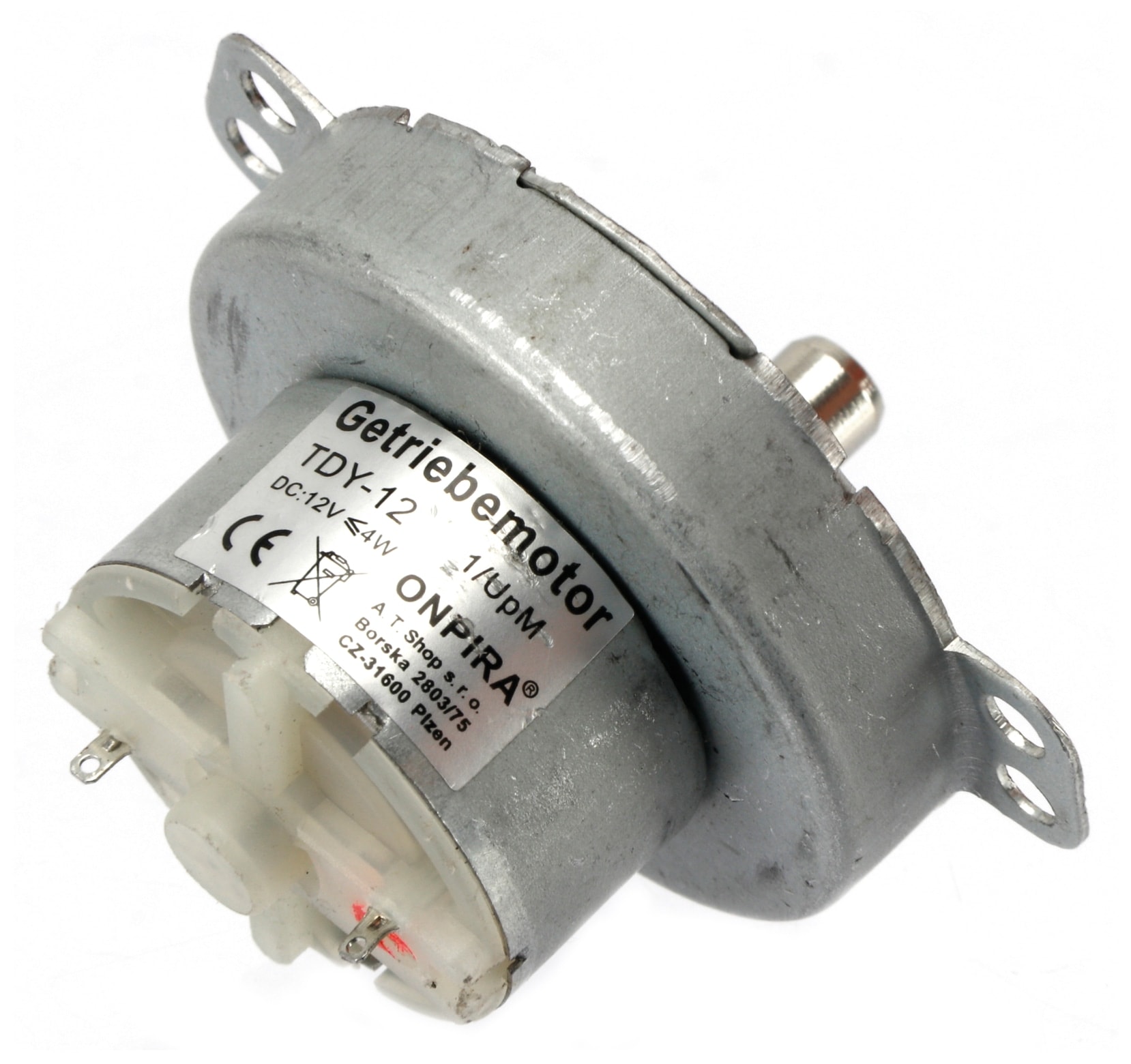 Gleichstrom-Getriebemotor TDY-12, 12 V-, 0,18 A, 3,5 U/min
