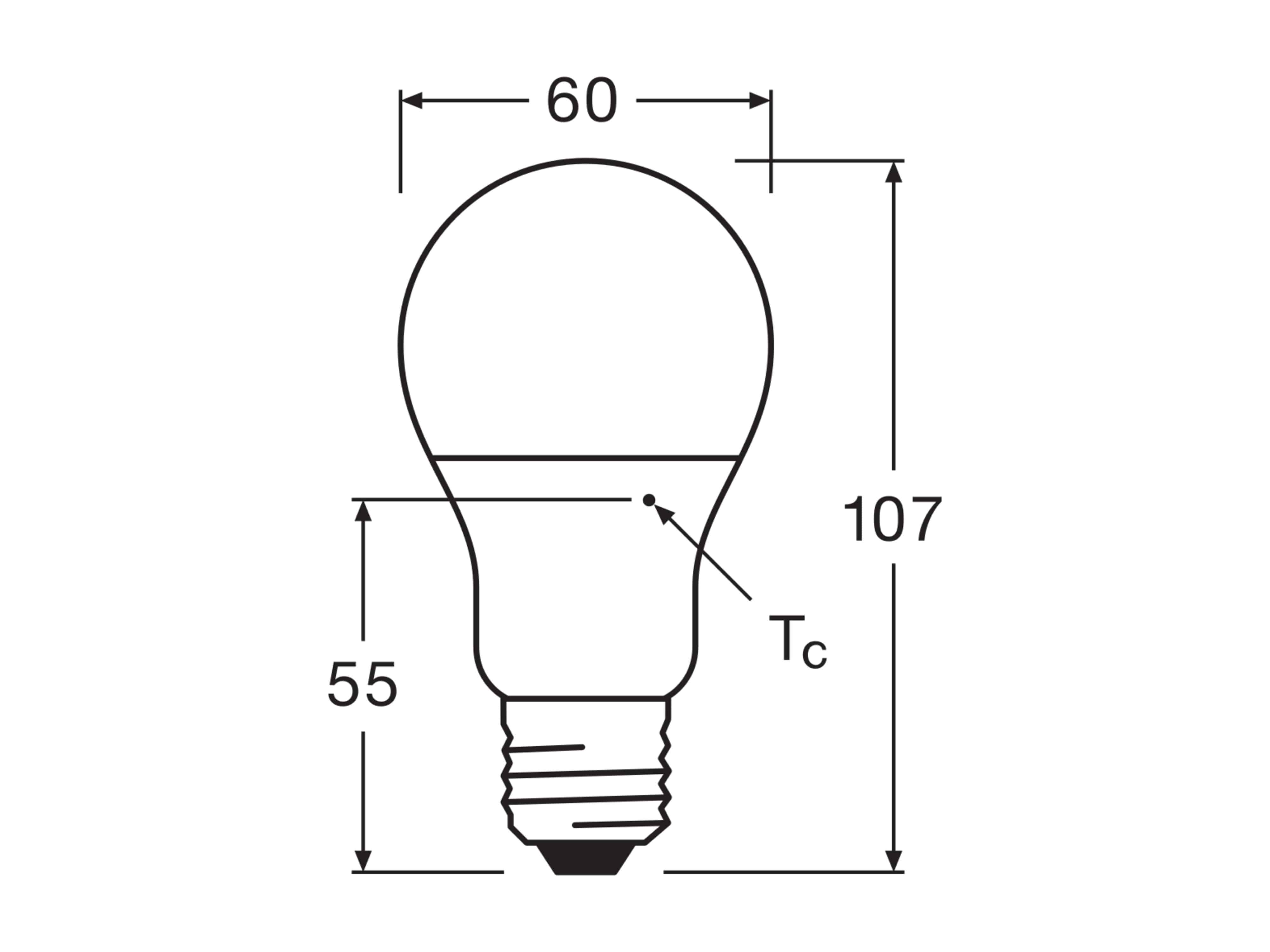 LEDVANCE LED-Lampe E27, 4,9W, 470lm, 2700k LEDVANCE LED-Lampe E27, 4,9W, 470lm, 2700k