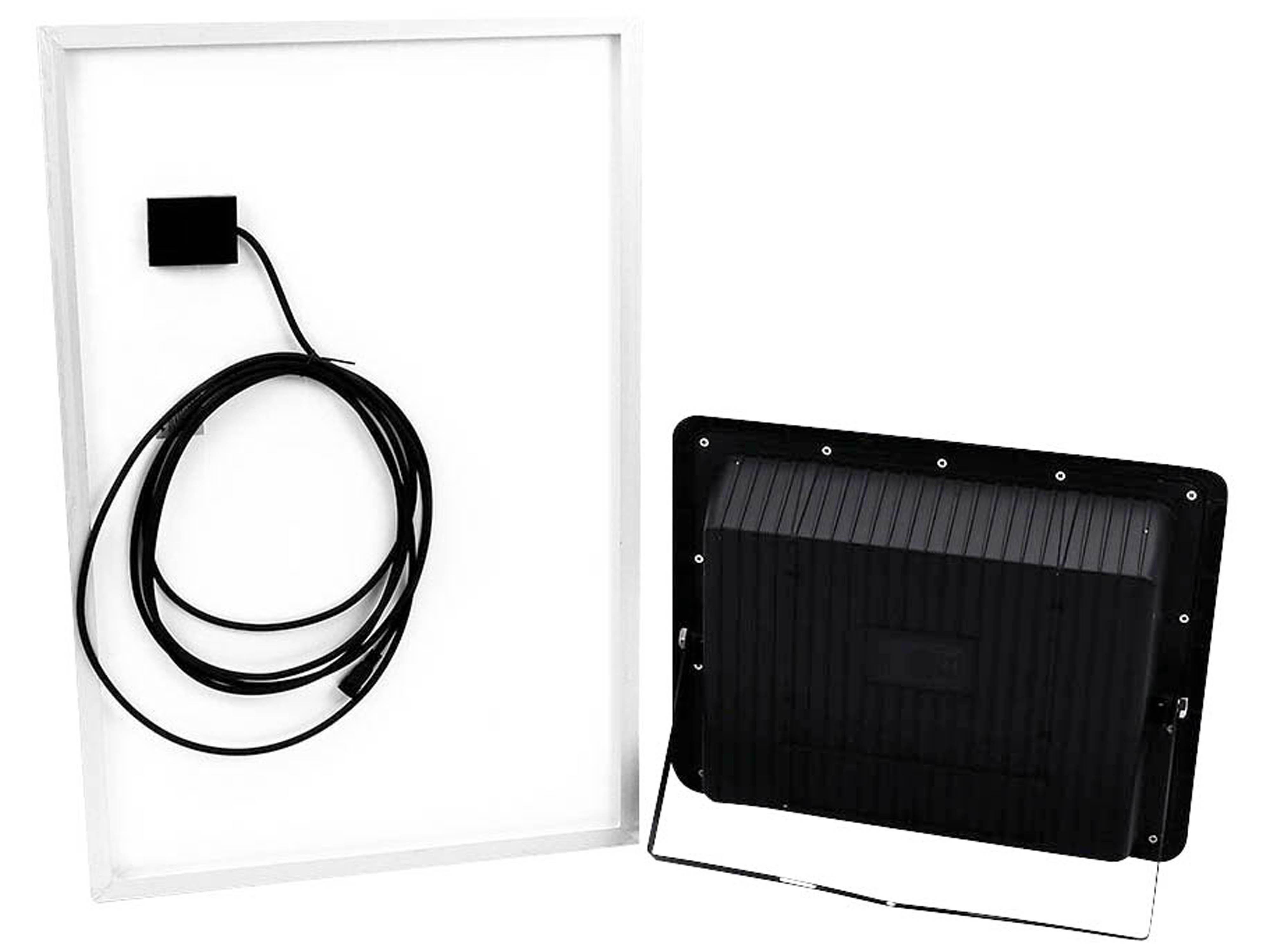 V-TAC Solar LED-Fluter VT-300W, 50 W, 6000 K, mit Panel + Fernbedienung