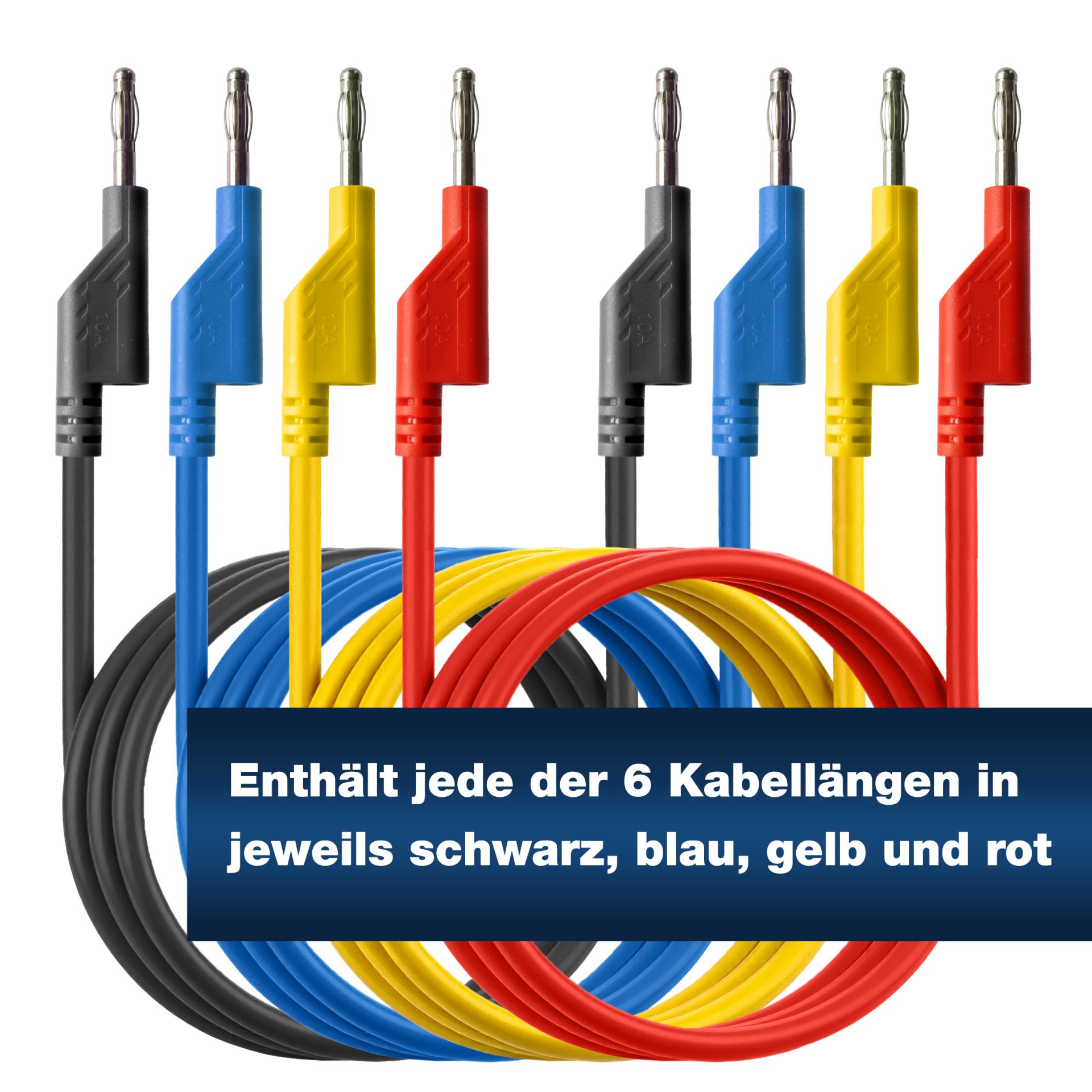 PEAKTECH Messzubehör-Set, P 8202, 4 mm Bananenstecker