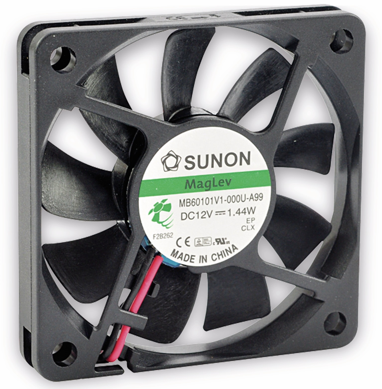 SUNON Axiallüfter MF60101V21000UA99, 60x60x10 mm, 12 V- SUNON Axiallüfter MF60101V21000UA99, 60x60x10 mm, 12 V-