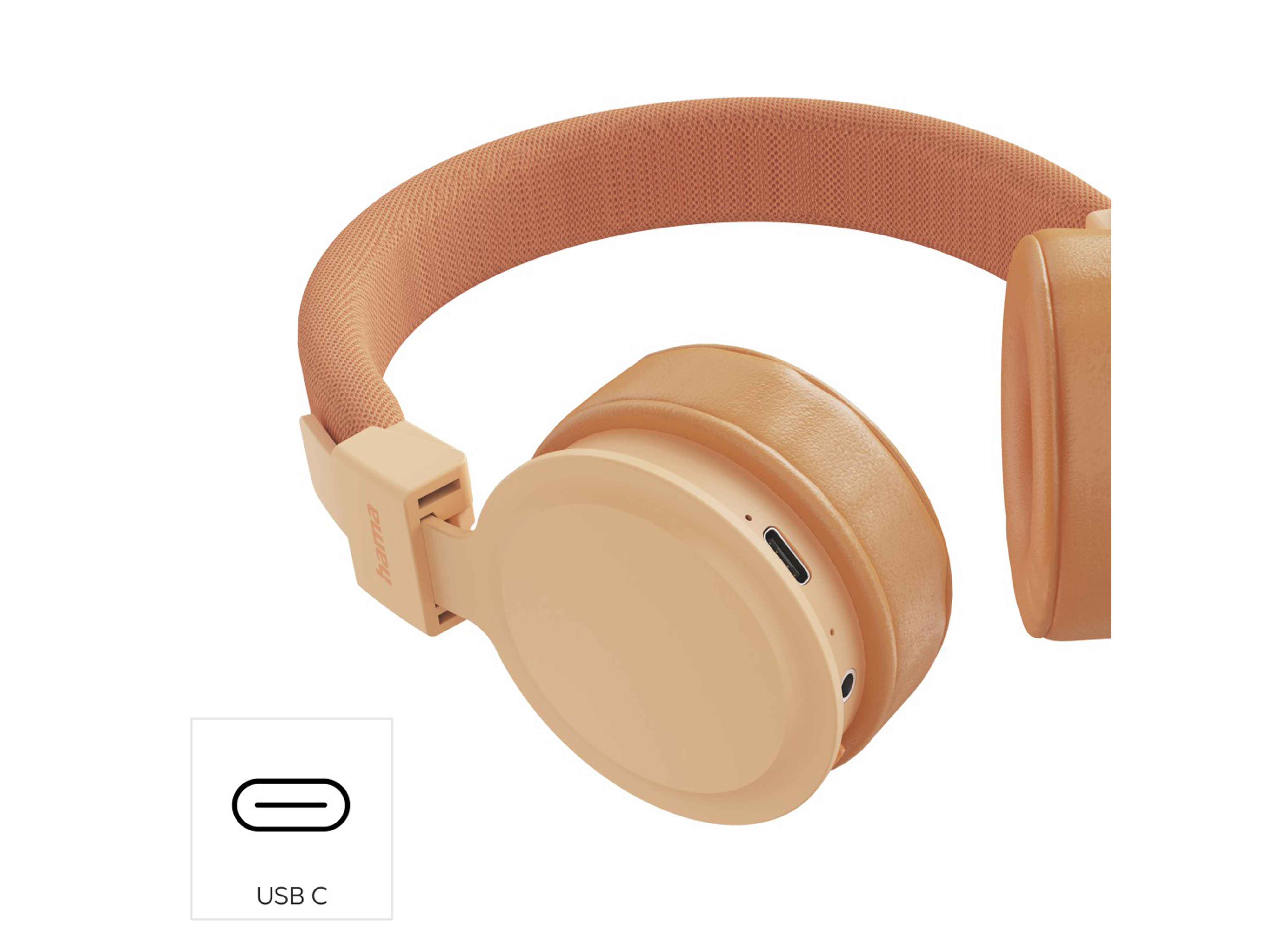 HAMA On-Ear Kopfhörer, Freedom Lit III, Bluetooth, faltbar, Sprachsteuerung orange On-Ear Kopfhörer HAMA, Freedom Lit III, Bluetooth, faltbar, Sprachsteuerung orange