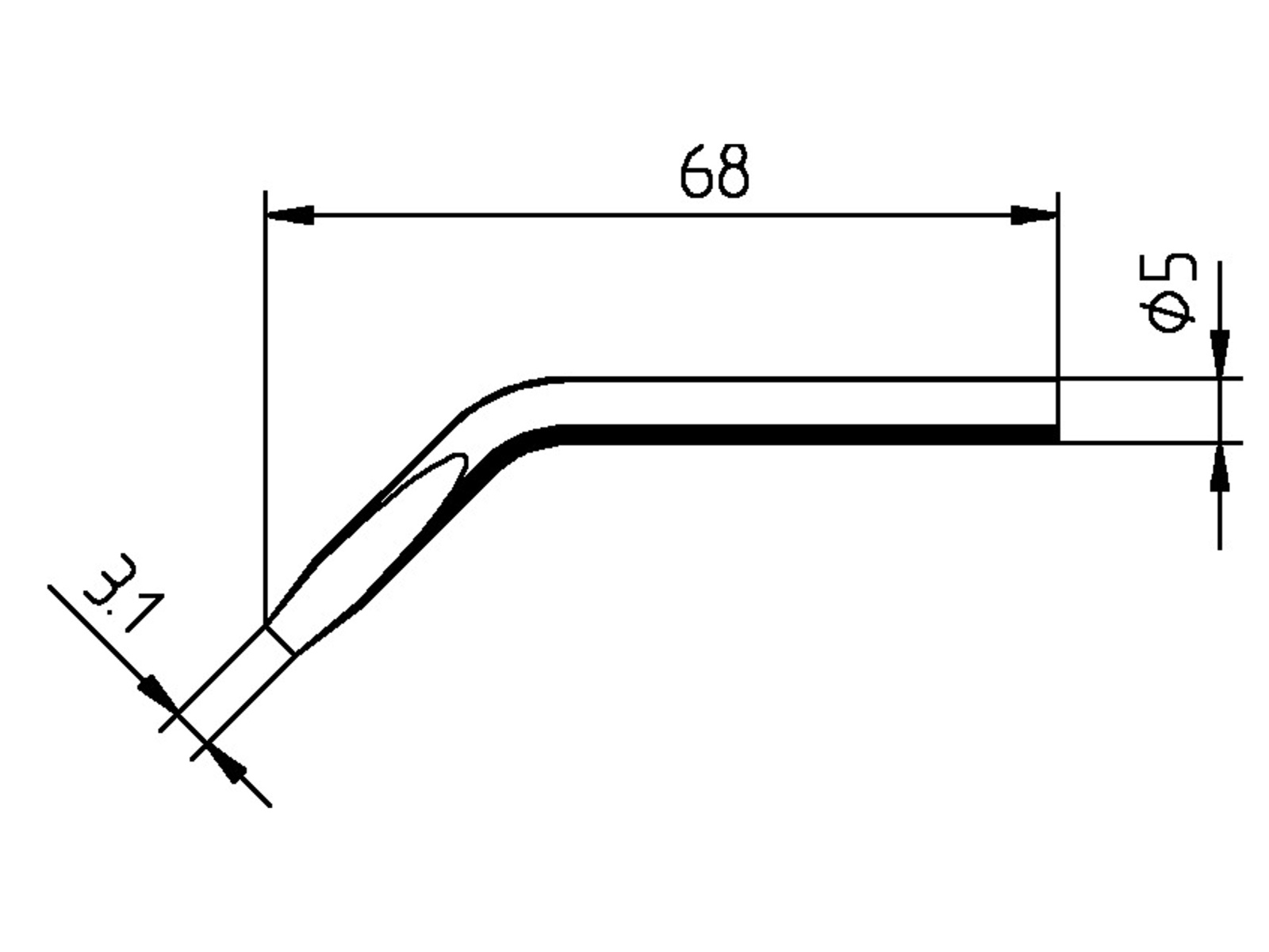 ERSA Lötspitze, 0032JD/SB, 3,1 mm, meißelförmig, für 30 S ERSA Lötspitze, 0032JD/SB, 3,1 mm, meißelförmig, für 30 S