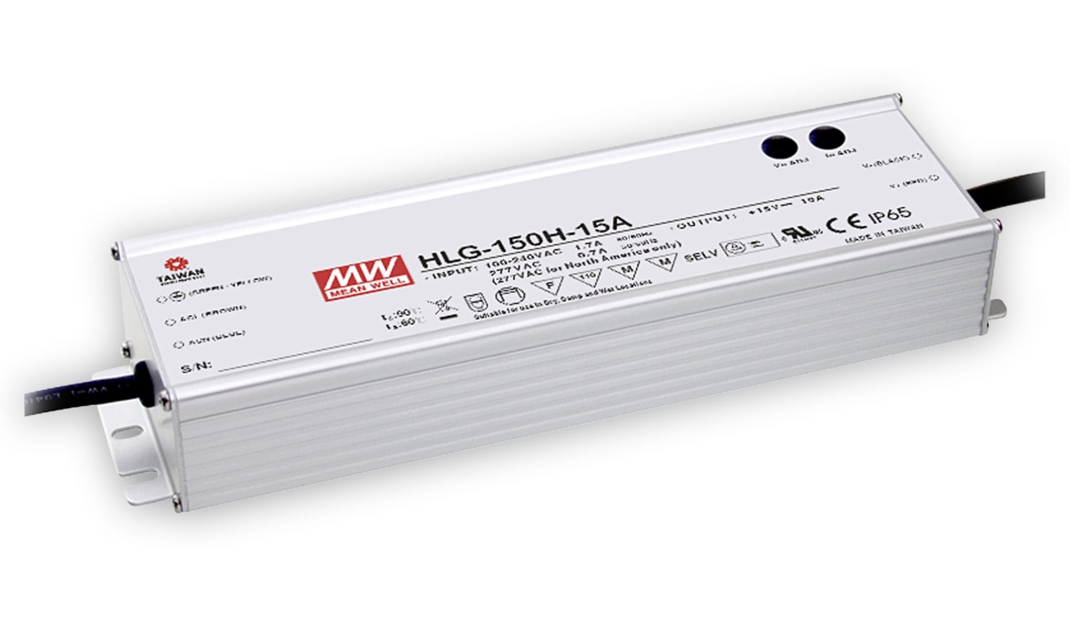 MEAN WELL LED-Schaltnetzteil HLG-150H-12A, 12 V-/12,5 A MEAN WELL LED-Schaltnetzteil HLG-150H-12A, 12 V-/12,5 A