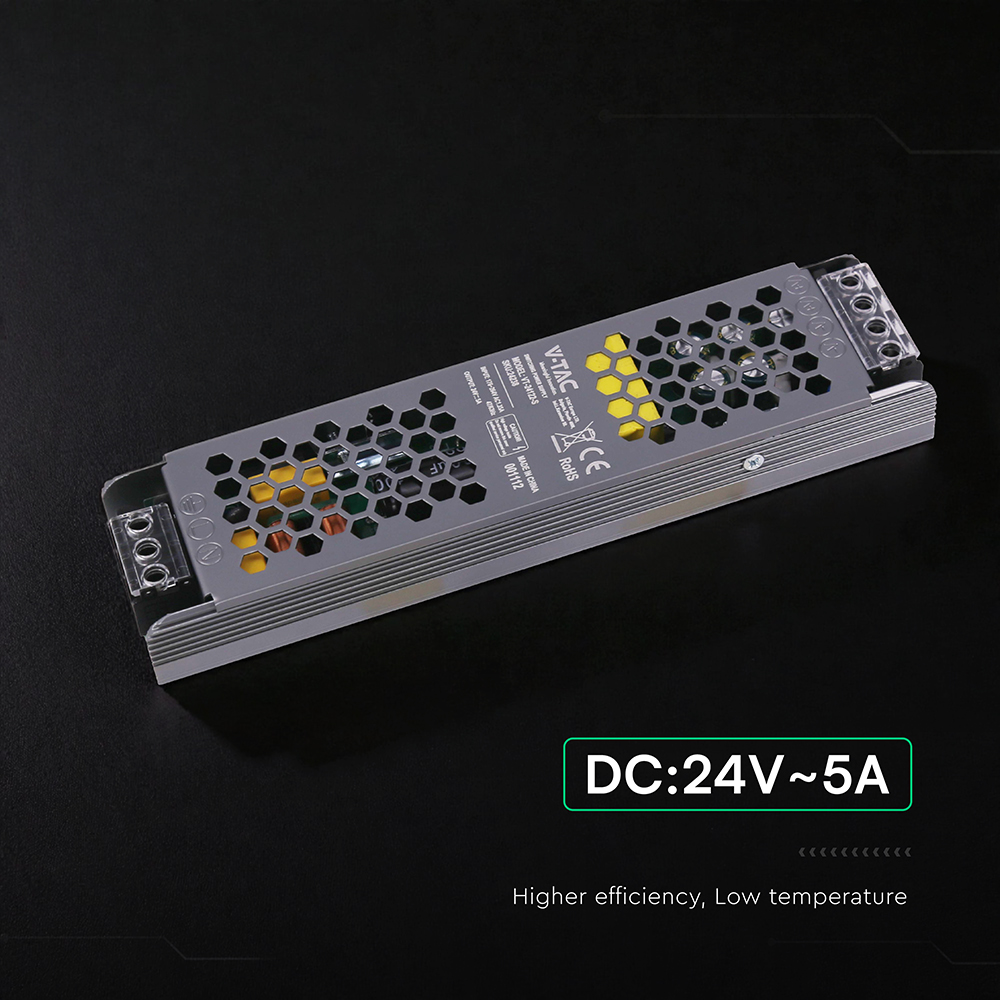 V-TAC Schaltnetzteil, VT-24238, 24V/5,0A, 120W, IP20 V-TAC Schaltnetzteil, VT-24238, 24V/5,0A, 120W, IP20