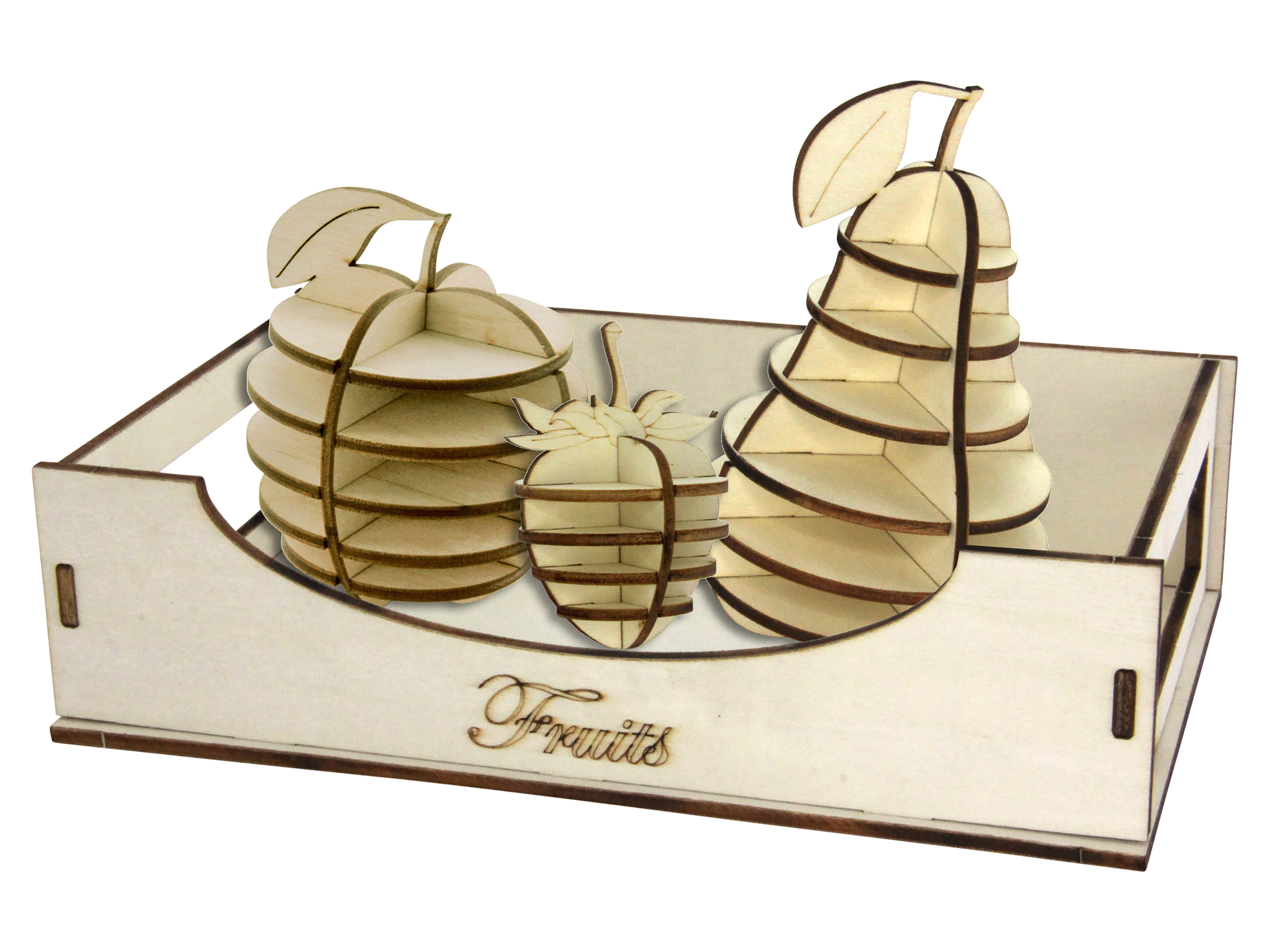 SOL-EXPERT 3D Holz Puzzle Obstkorb