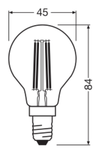 OSRAM LED-Lampe Classic, dimmbar, E27, 2,5 W, 2700 K, EEK: B, 470 lm, IP20, warmweiß