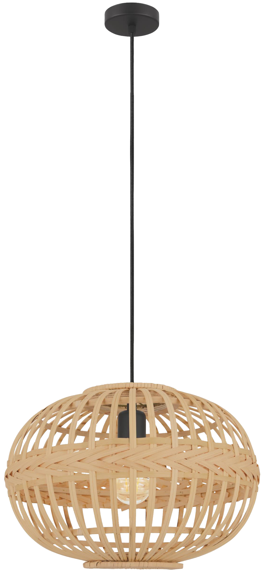 EGLO Pendelleuchte 49771 Bambus, für E27, max. 60 W