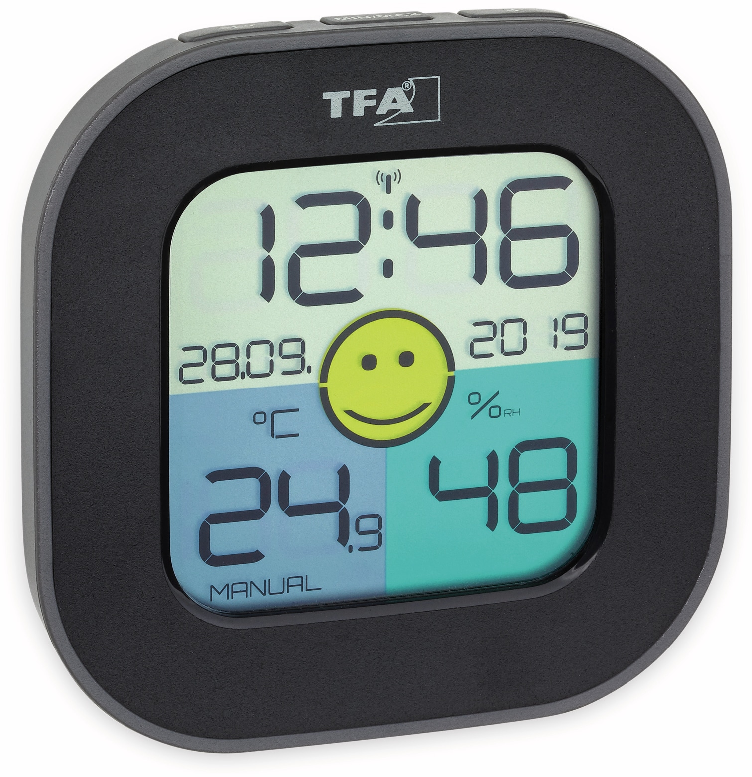 TFA Digitales Thermo-Hygrometer Fun, 30.5050.01, schwarz