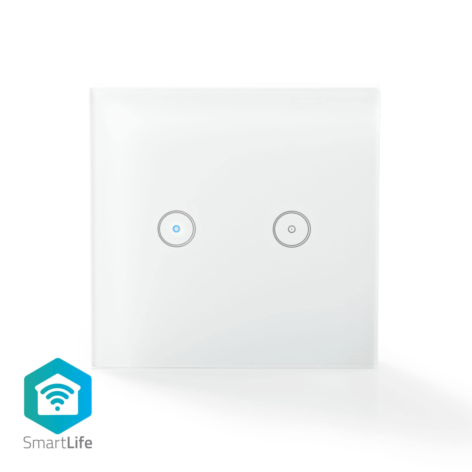 NEDIS Wandschalter SmartLife, dual, weiß